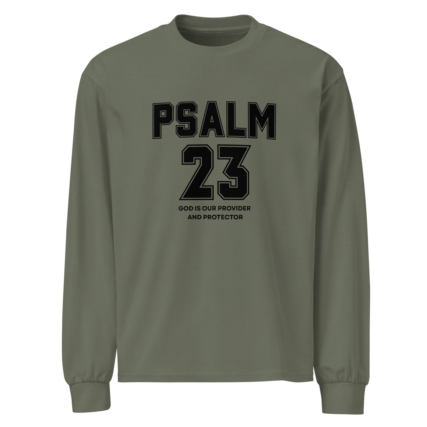 Psalm 23 Inspirational heavyweight long sleeve shirt unisex