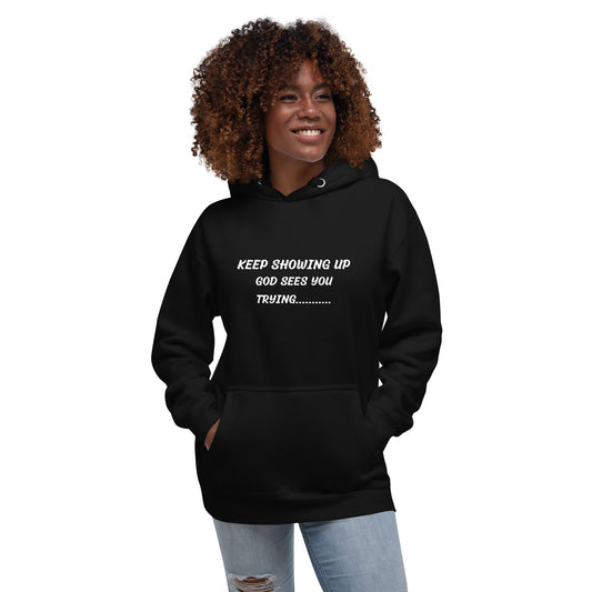 Keep Showing up Christina Inspirational Hoodie