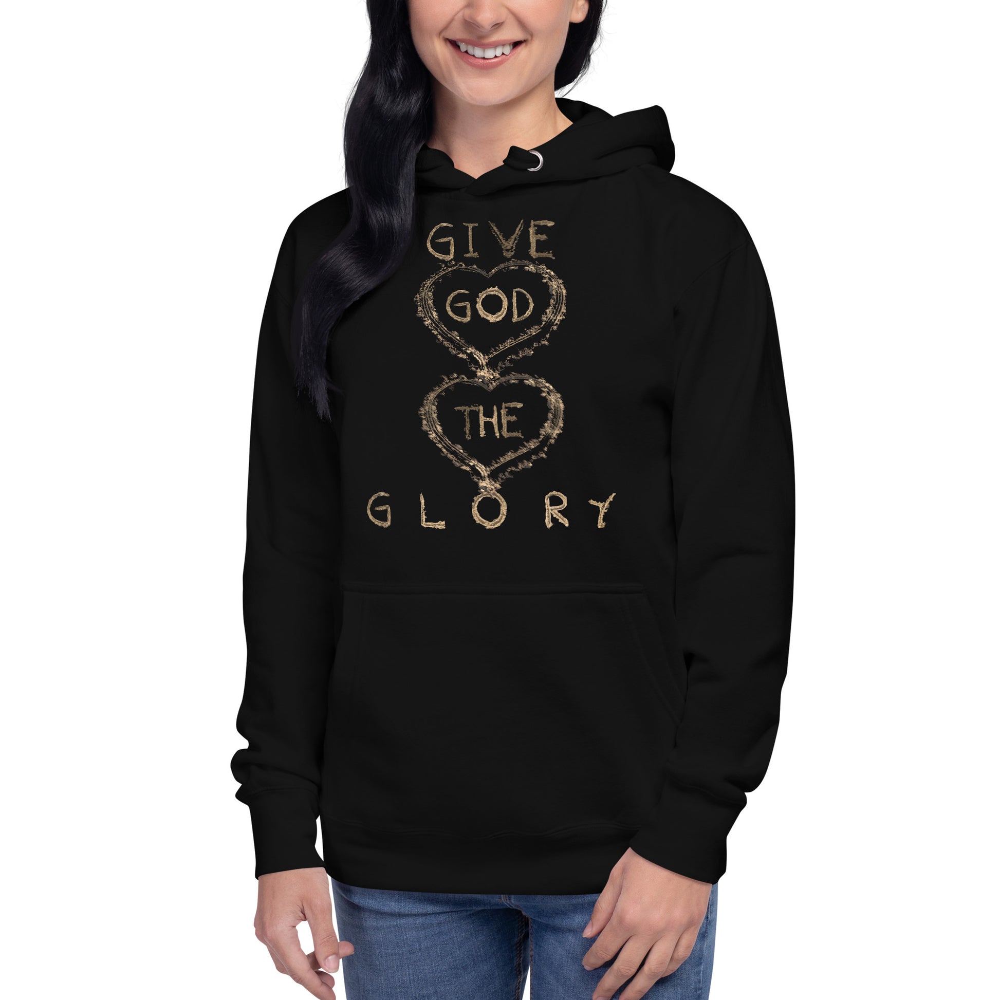 Give God The Glory Christian Inspirational Hoodie Unisex