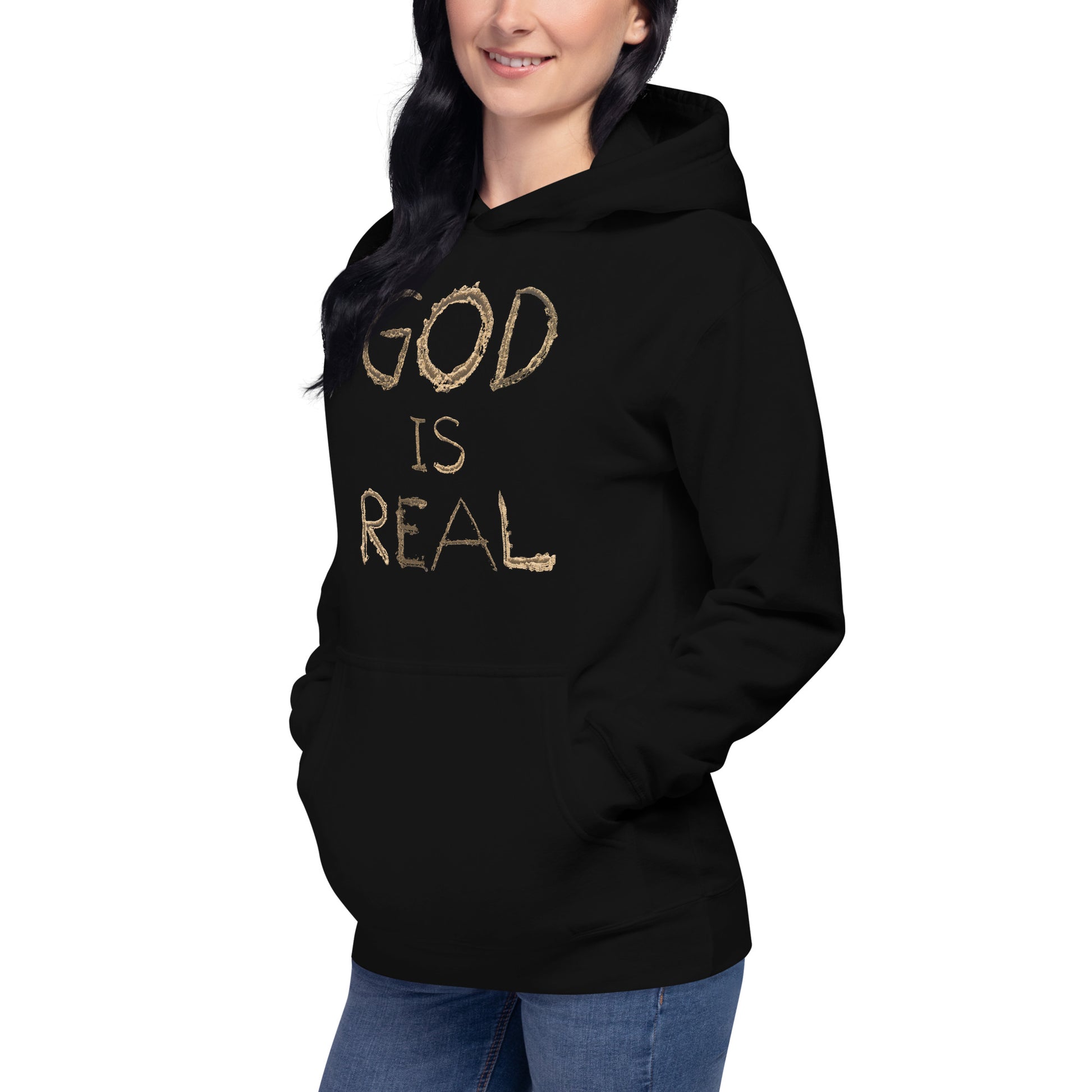 God Is Real Christian Inspirational Hoodie Unisex