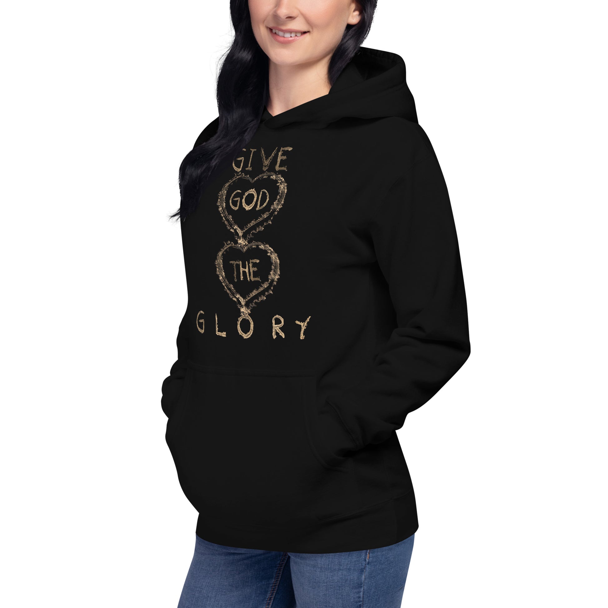 Give God The Glory Christian Inspirational Hoodie Unisex