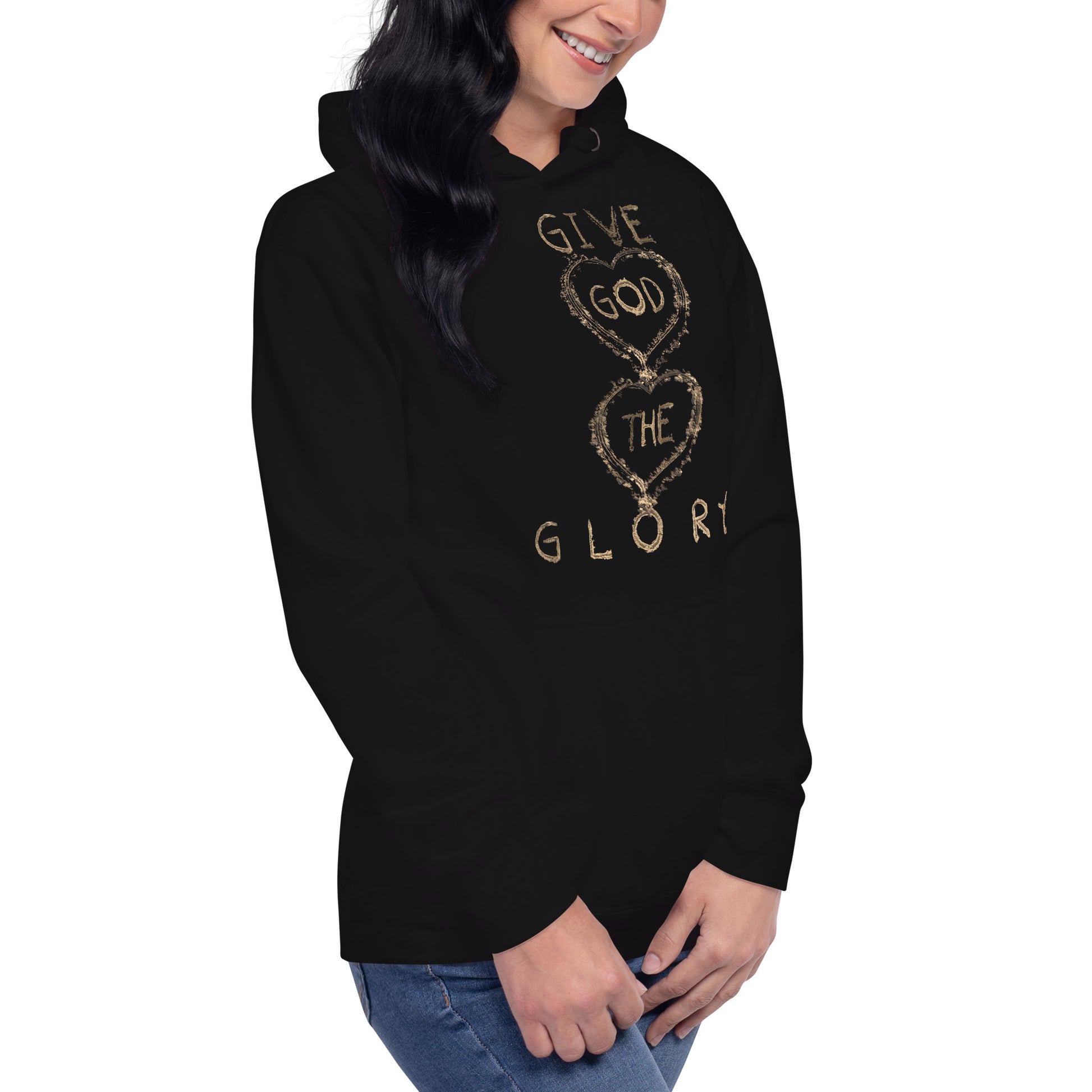 Give God The Glory Christian Inspirational Hoodie Unisex