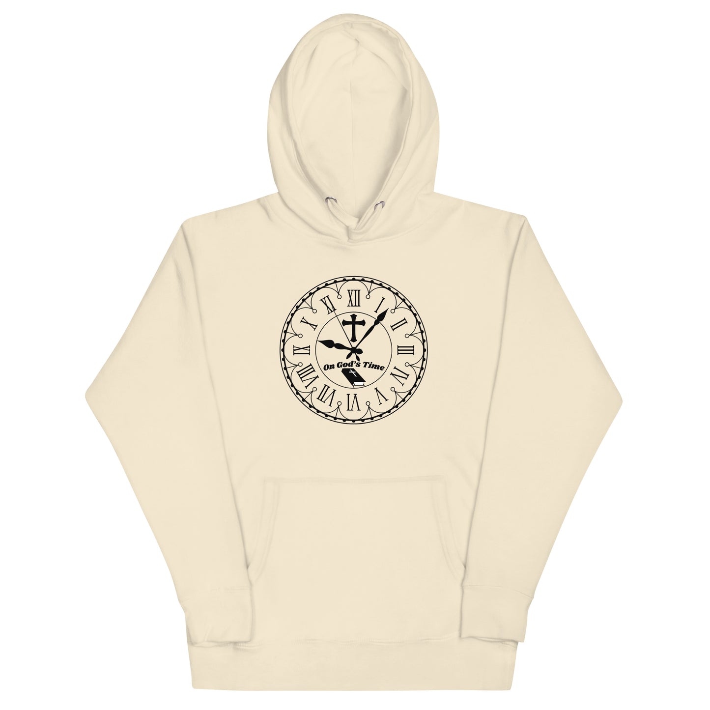 On God's Time Christian Inspirational Hoodie Unisex