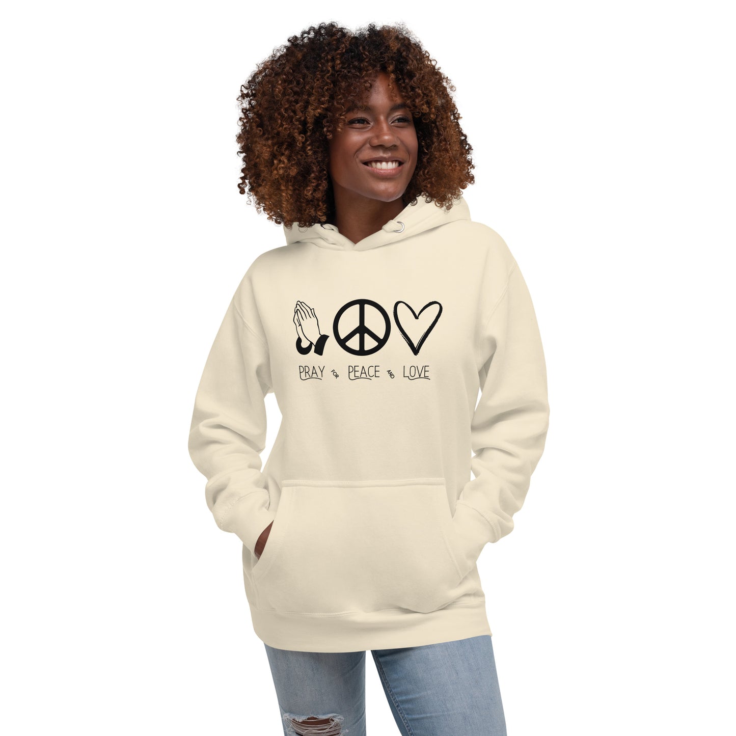 Pray for Peace and Love Inspirational Hoodies Unisex