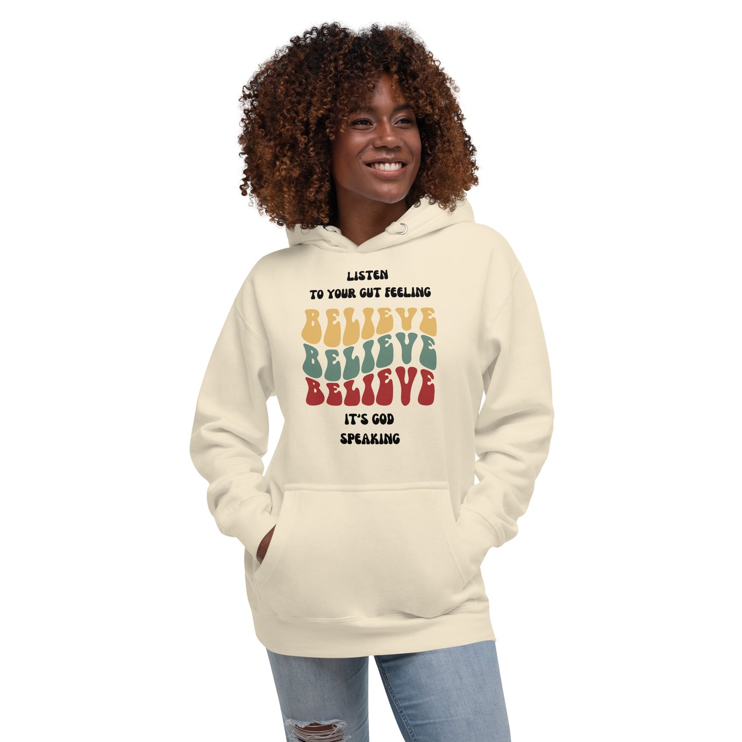 Listen To Your Gut Feeling Inspirational Hoodie Unisex