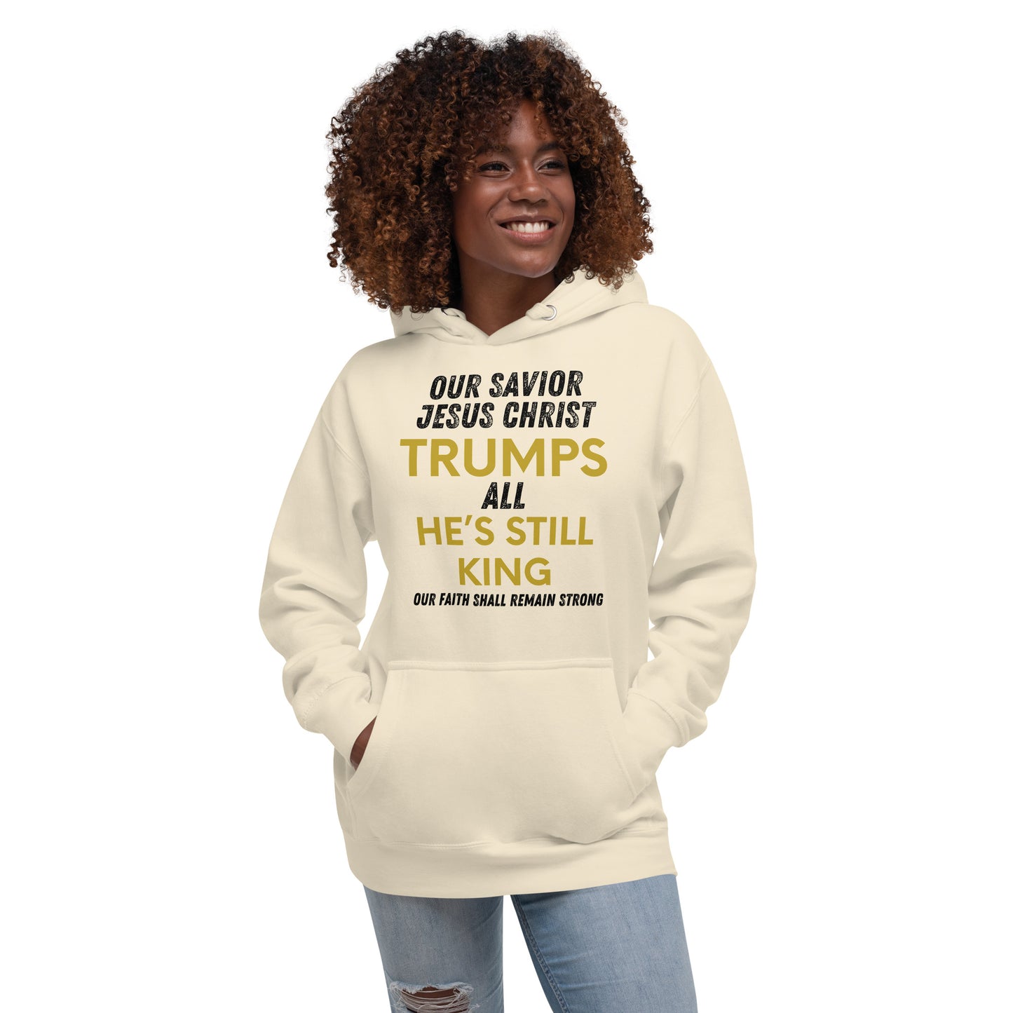 Jesus Christ Trumps All Christian Inspirational Unisex Hoodie