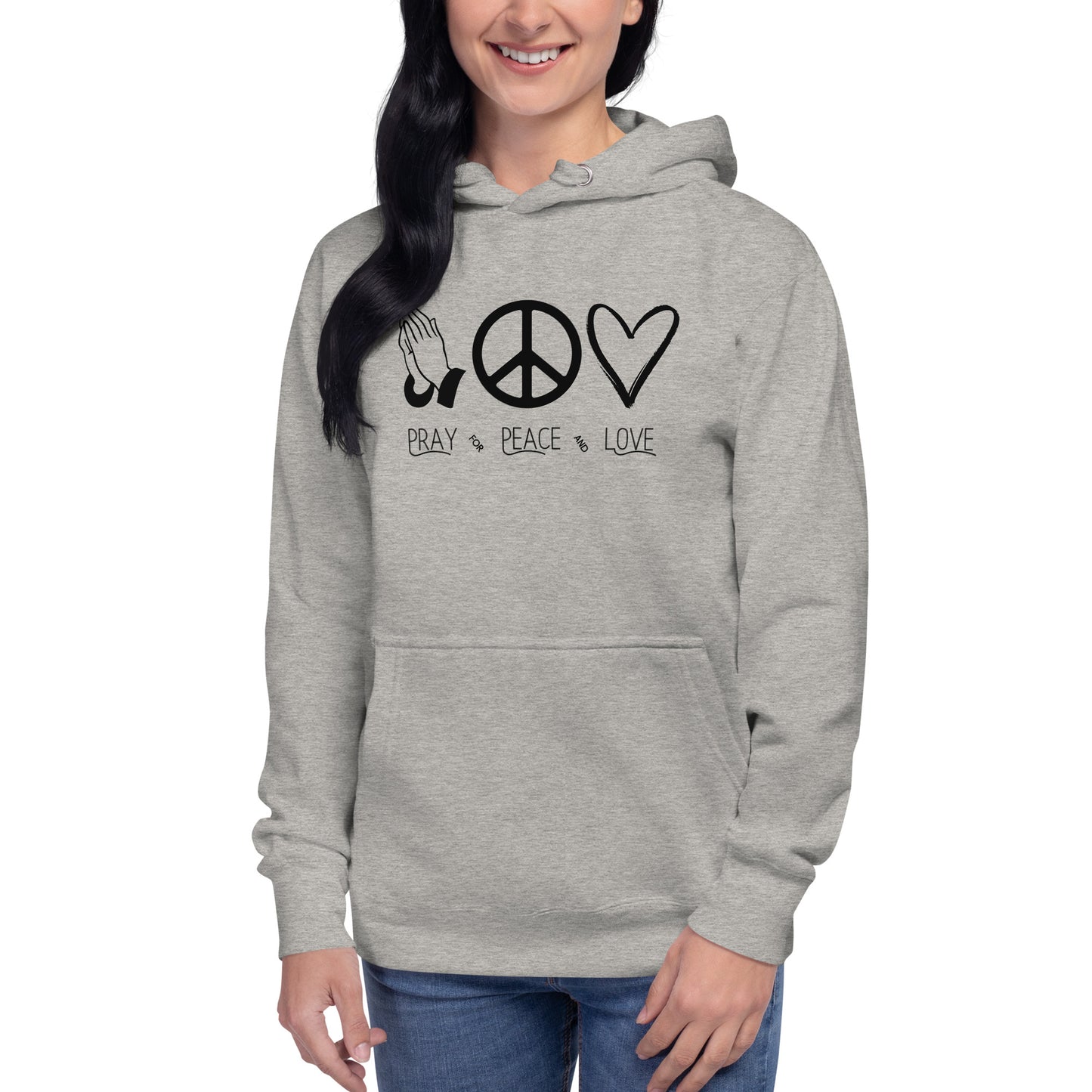 Pray for Peace and Love Inspirational Hoodies Unisex