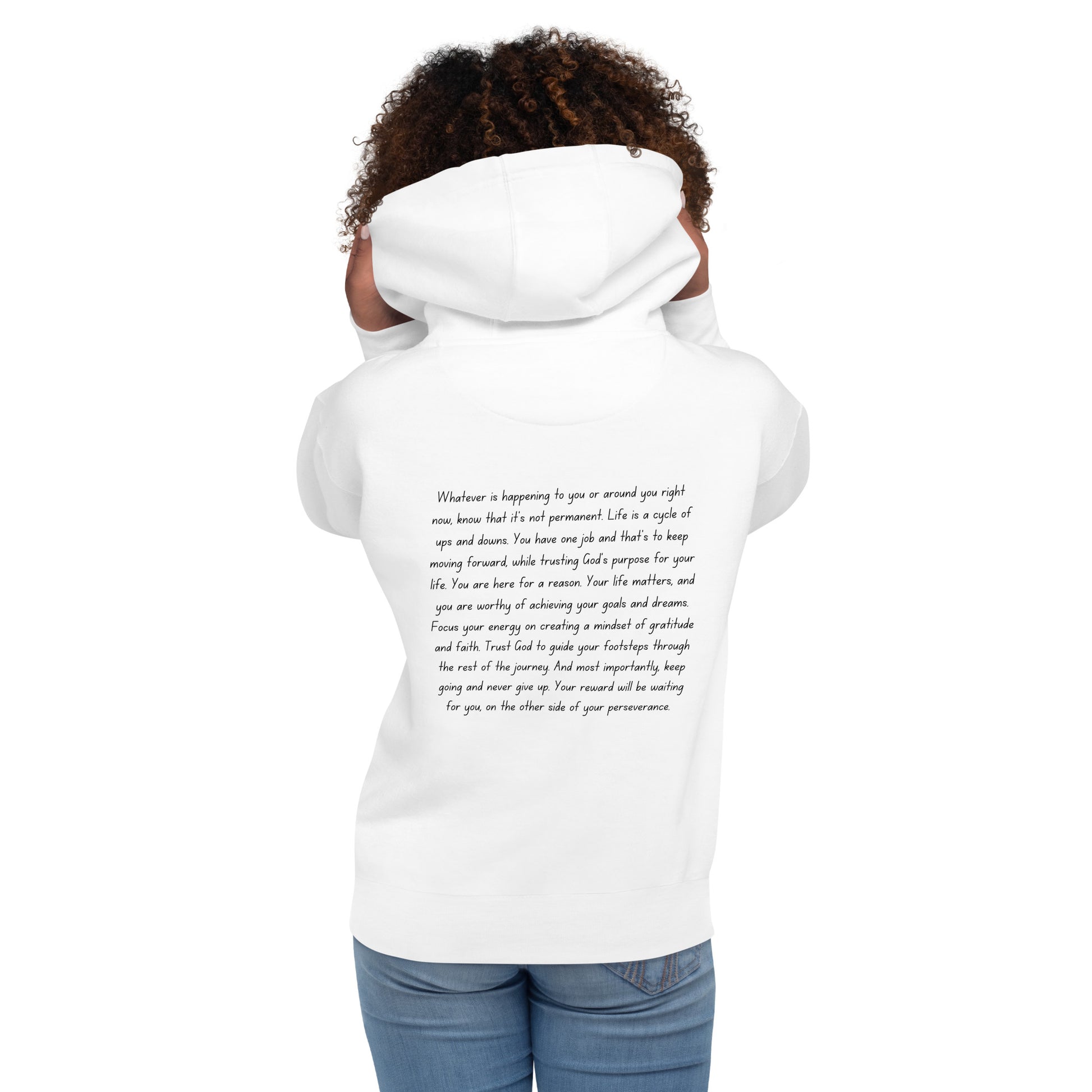 Inspirational motivational hoodie unisex