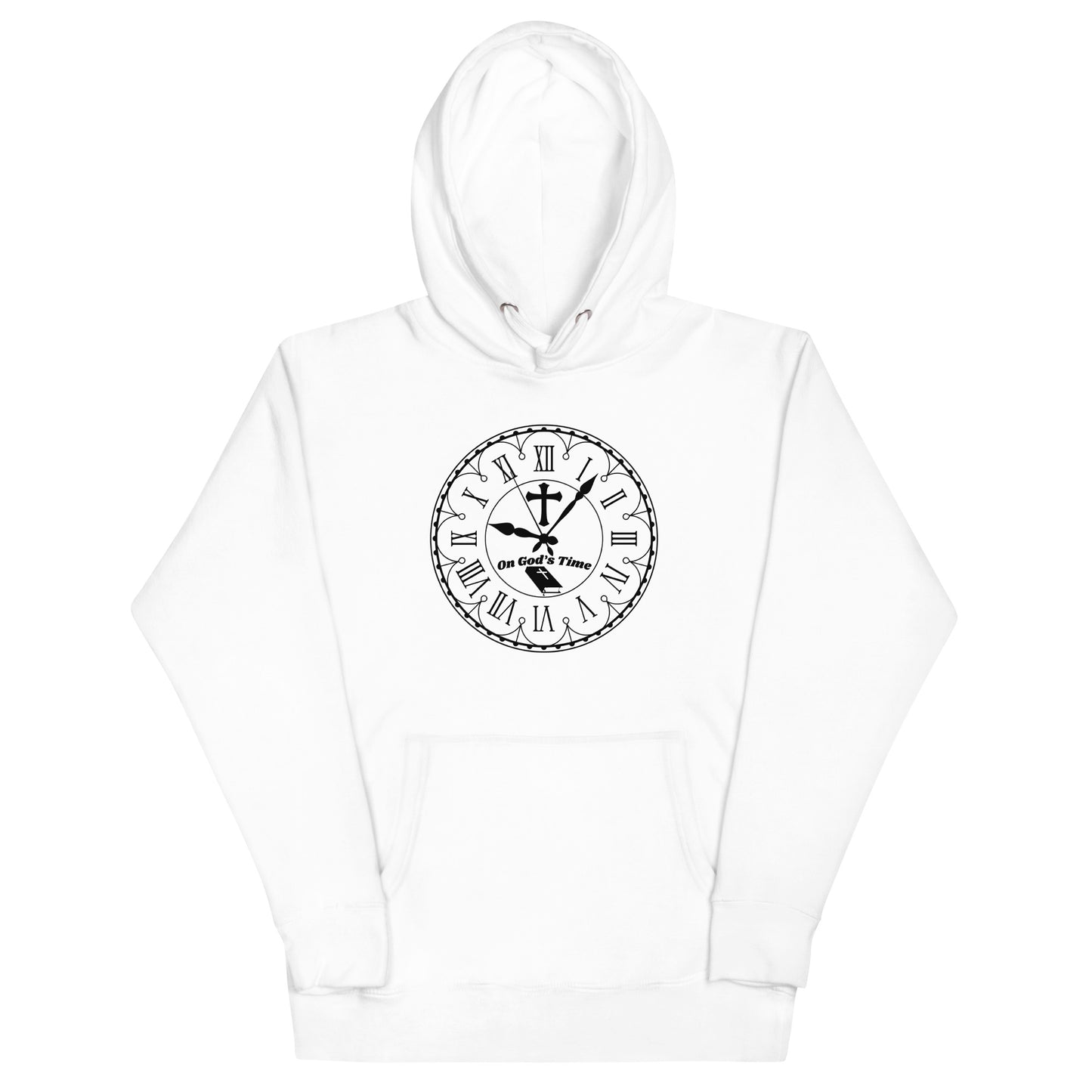 On God's Time Christian Inspirational Hoodie Unisex