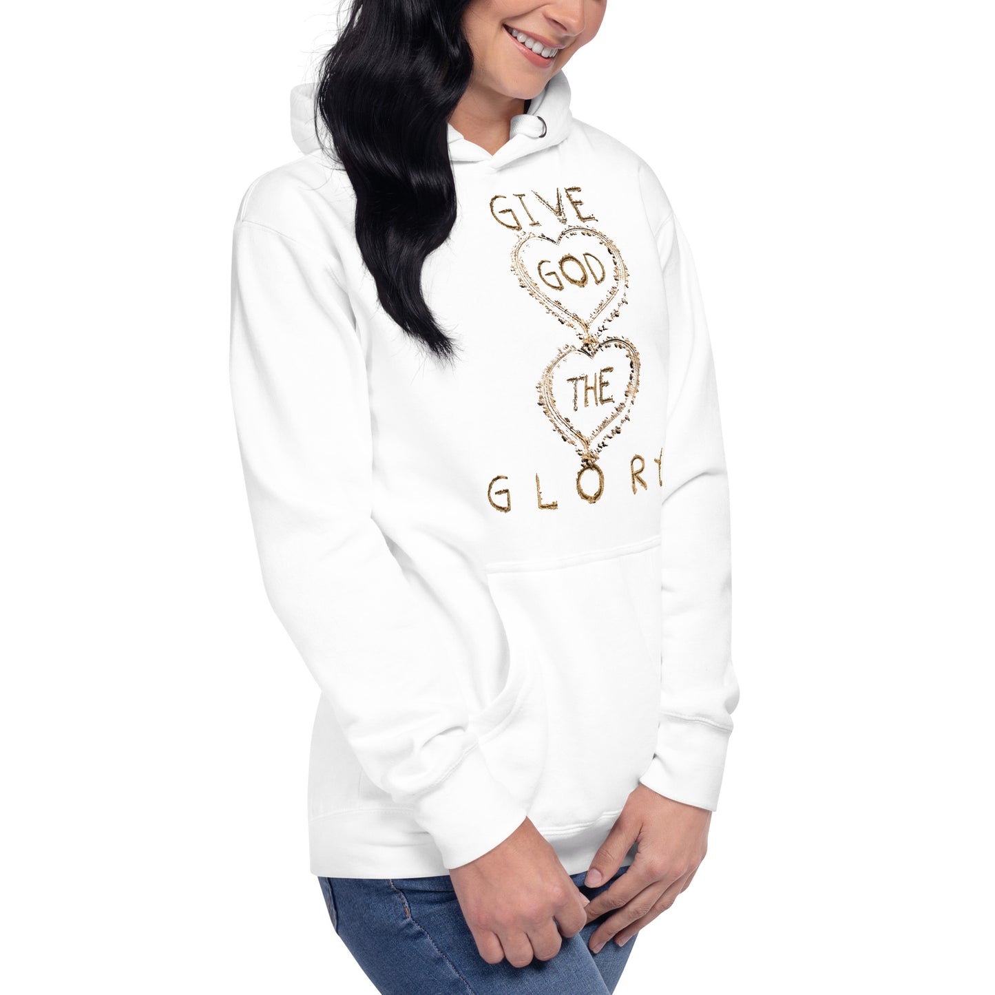 Give God The Glory Christian Inspirational Hoodie Unisex