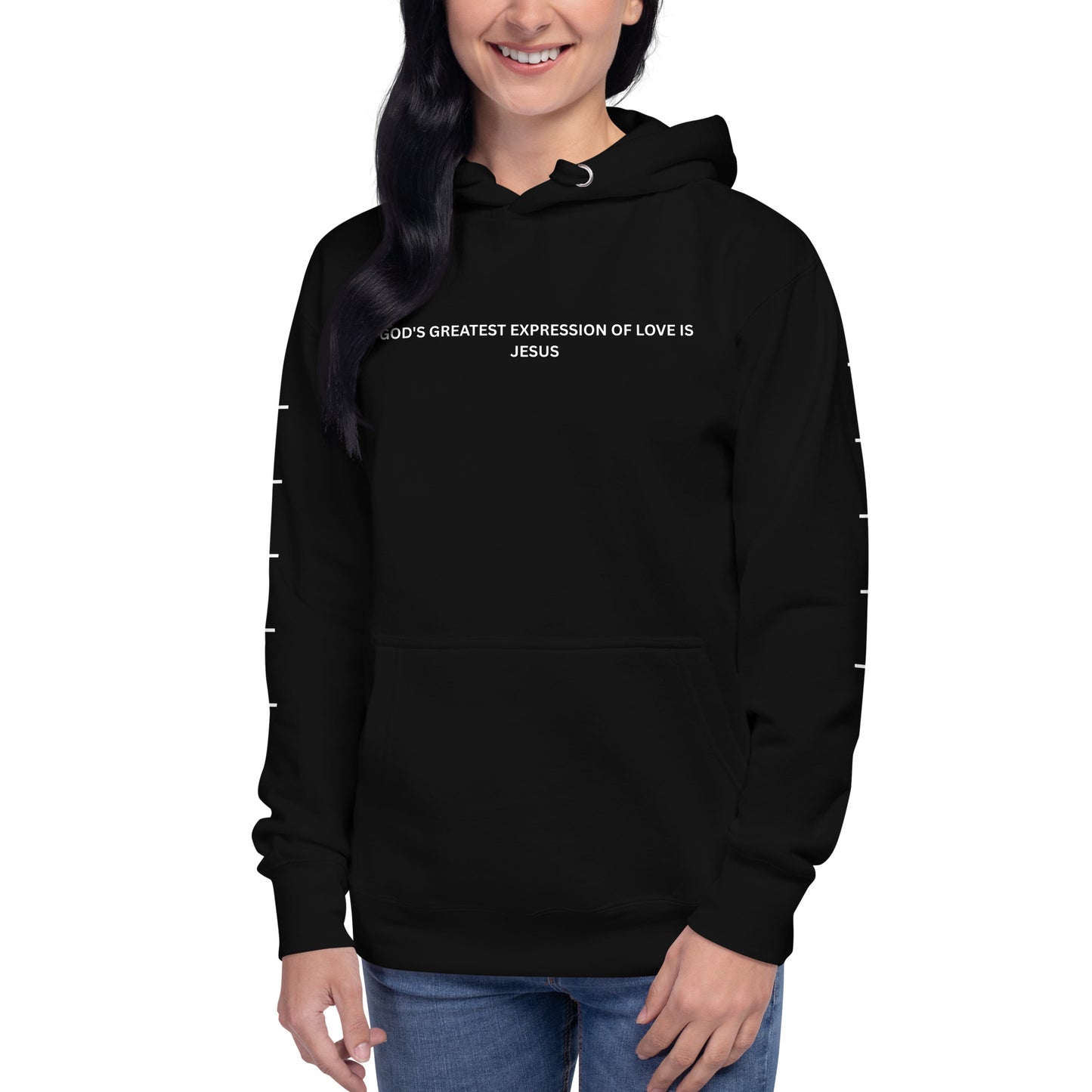 God's Greatest Expression of Love Is Jesus Christian Inspirational Hoodie Unisex | Faith-Based Hoodie