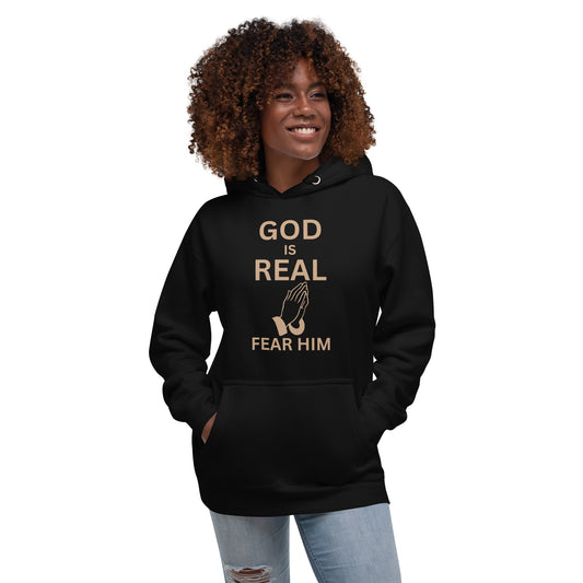 God is Real Christian Unisex Hoodie