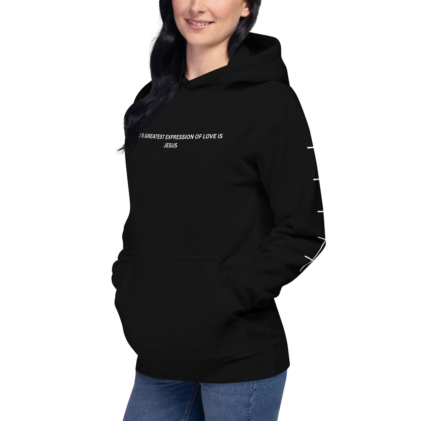 God's Greatest Expression of Love Is Jesus Christian Inspirational Hoodie Unisex | Faith-Based Hoodie