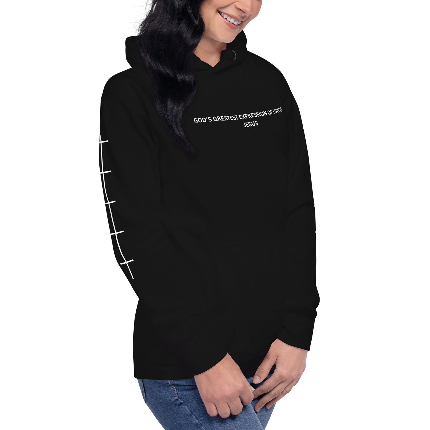 God's Greatest Expression of Love Is Jesus Christian Inspirational Hoodie Unisex | Faith-Based Hoodie