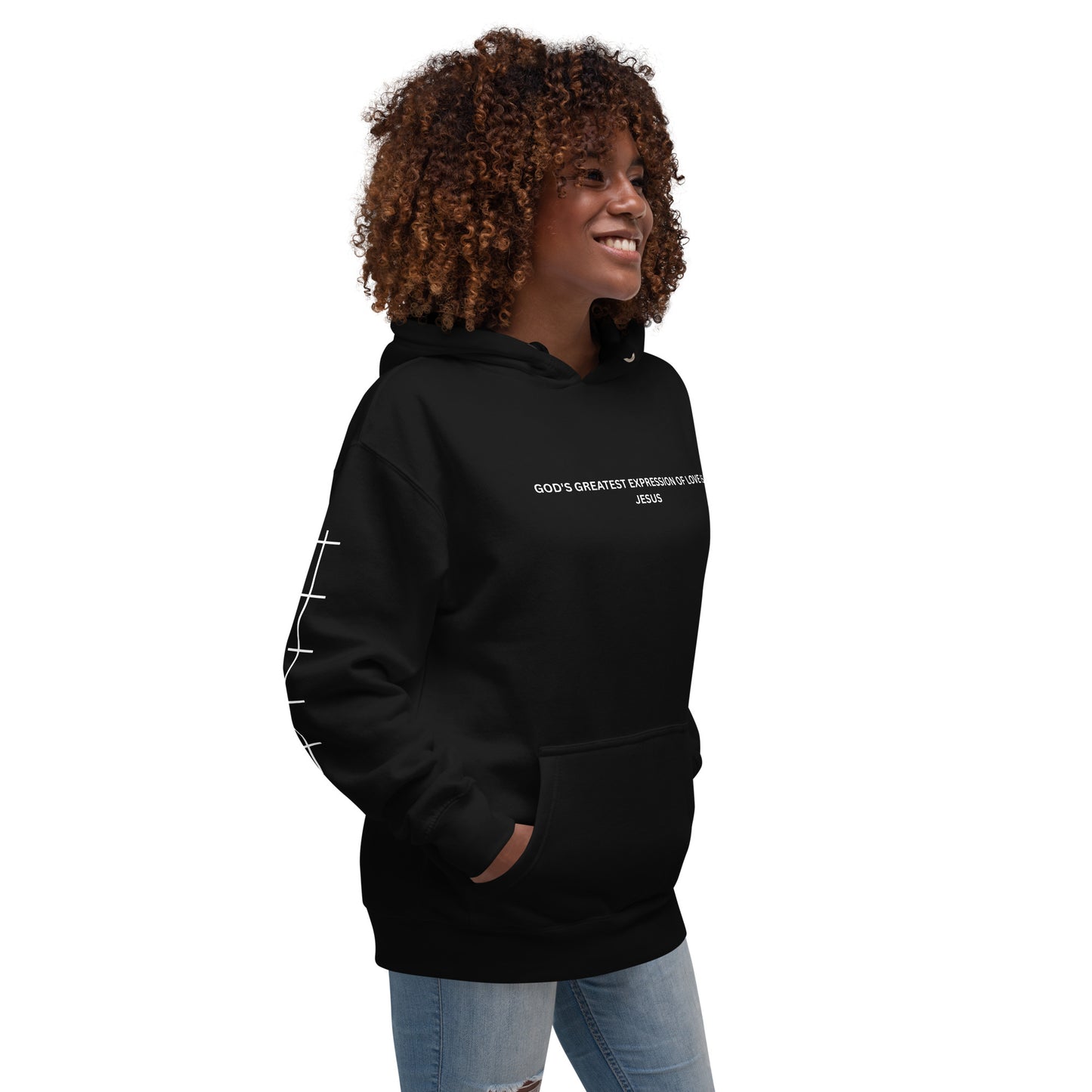 God's Greatest Expression of Love Is Jesus Christian Inspirational Hoodie Unisex | Faith-Based Hoodie