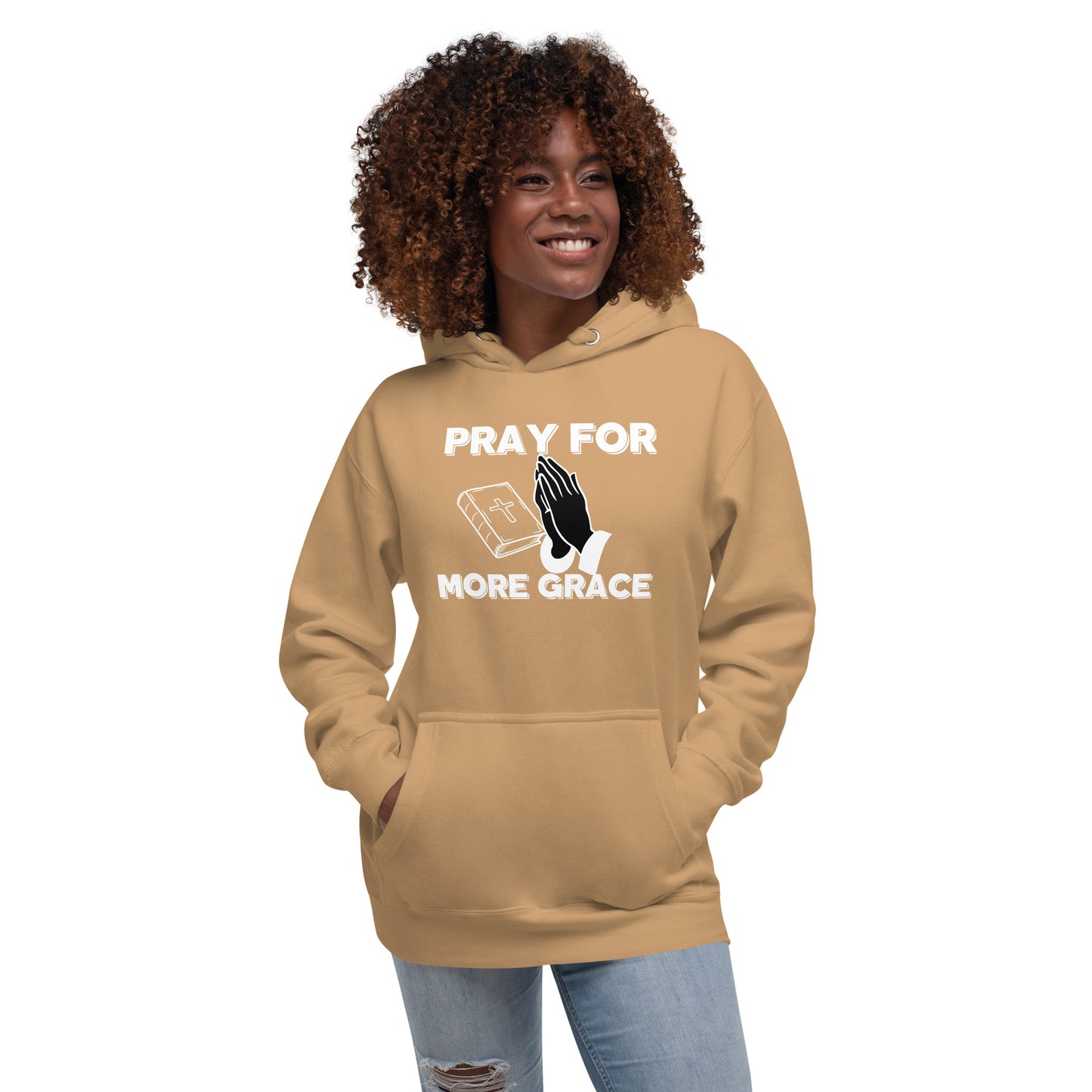 Pray for More Grace Christian Inspirational Unisex Hoodie