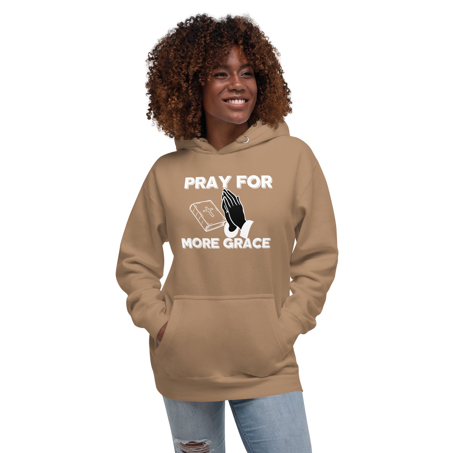 Pray for More Grace Christian Inspirational Unisex Hoodie