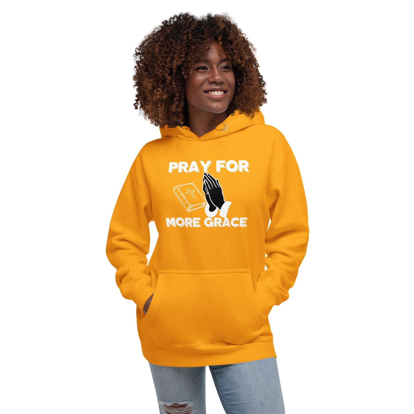 Pray for More Grace Christian Inspirational Unisex Hoodie
