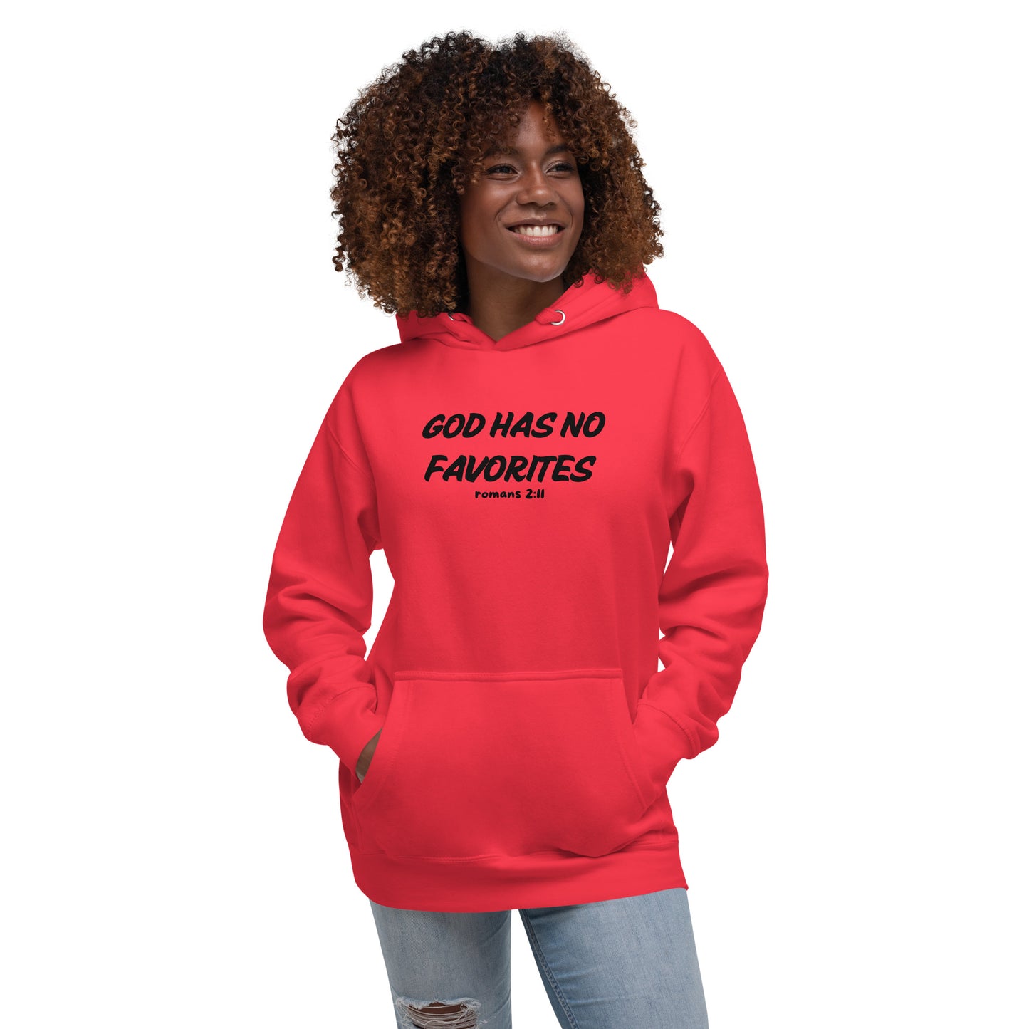 God Has No Favorites Inspirational Unisex Hoodie