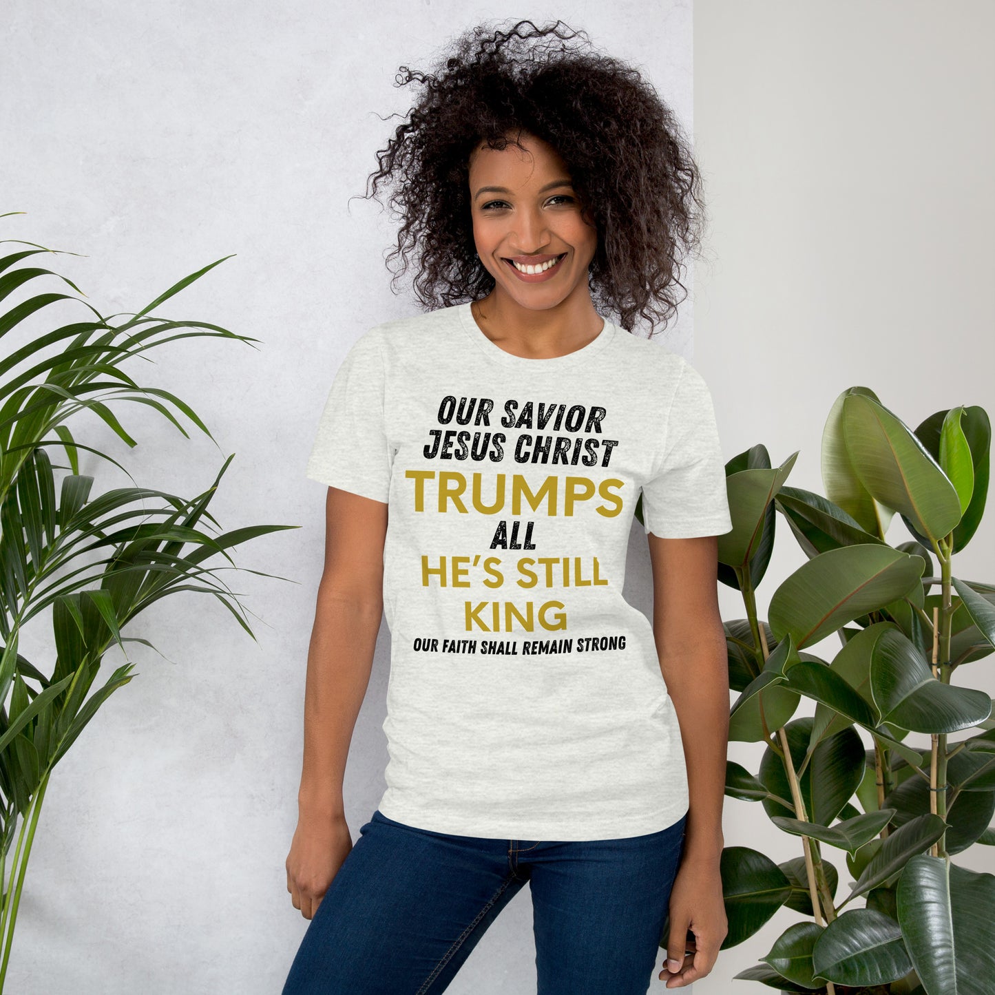 Jesus Trumps All Christian Inspirational Unisex T-Shirt