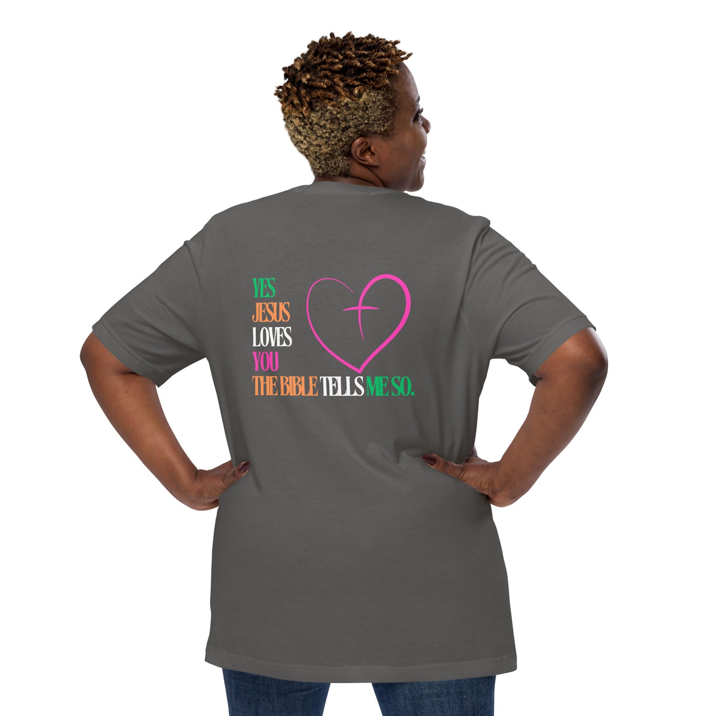 Jesus Loves You Christian Inspirational T-Shirt  Unisex Bella Canvas 3001