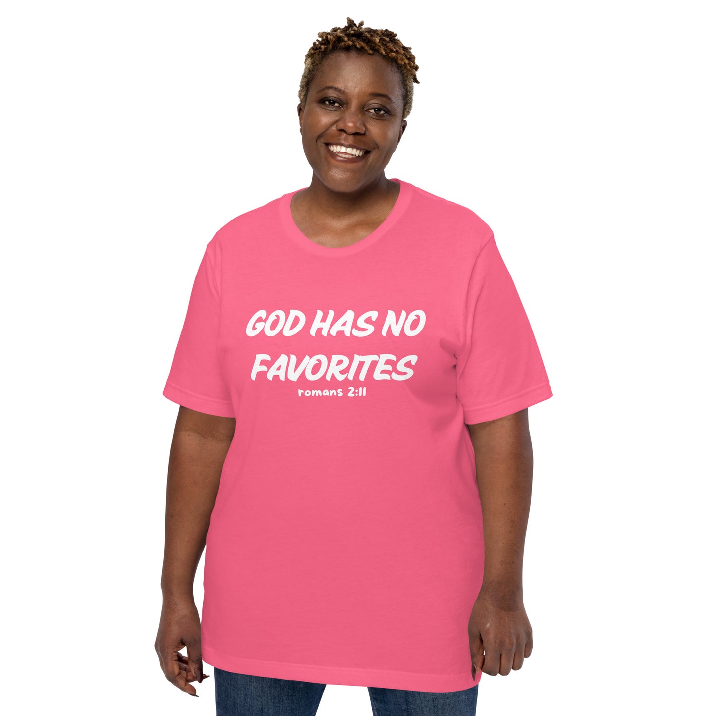 God Has No Favorites Christian Inspirational Unisex T-Shirt