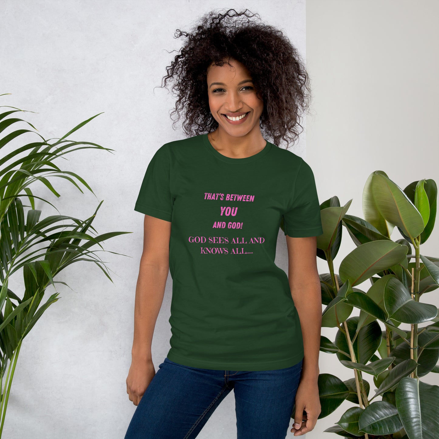 Christian Inspirational Unisex  T Shirt  Bella  Canvas 3001