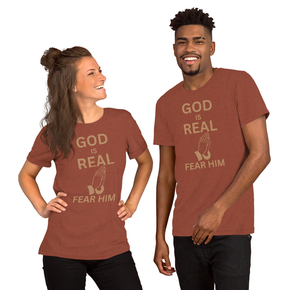 God Is Real Christian T-Shirt Unisex
