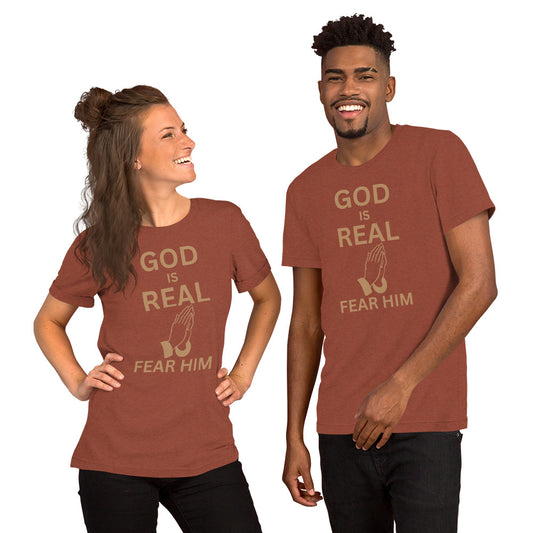 God Is Real Christian T-Shirt Unisex