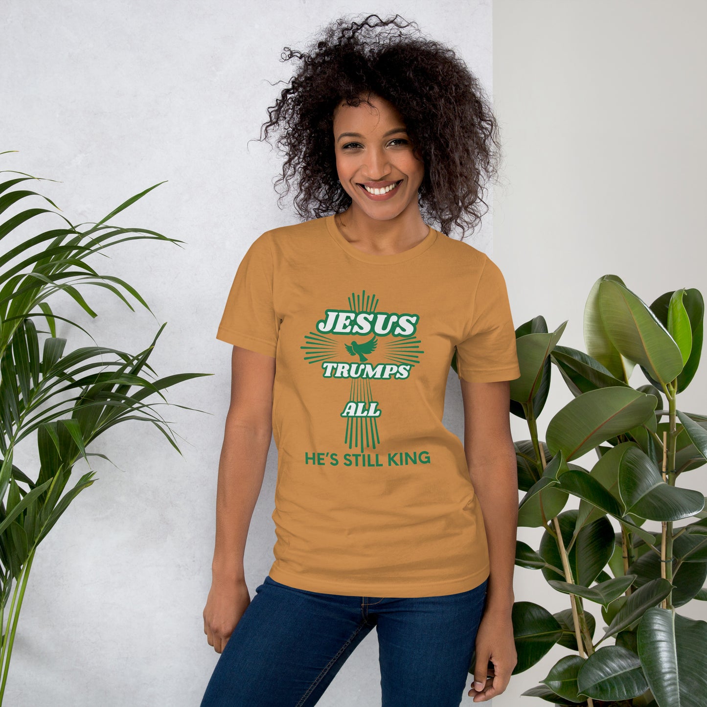 Jesus Trumps All Christian Inspirational Unisex T-Shirt