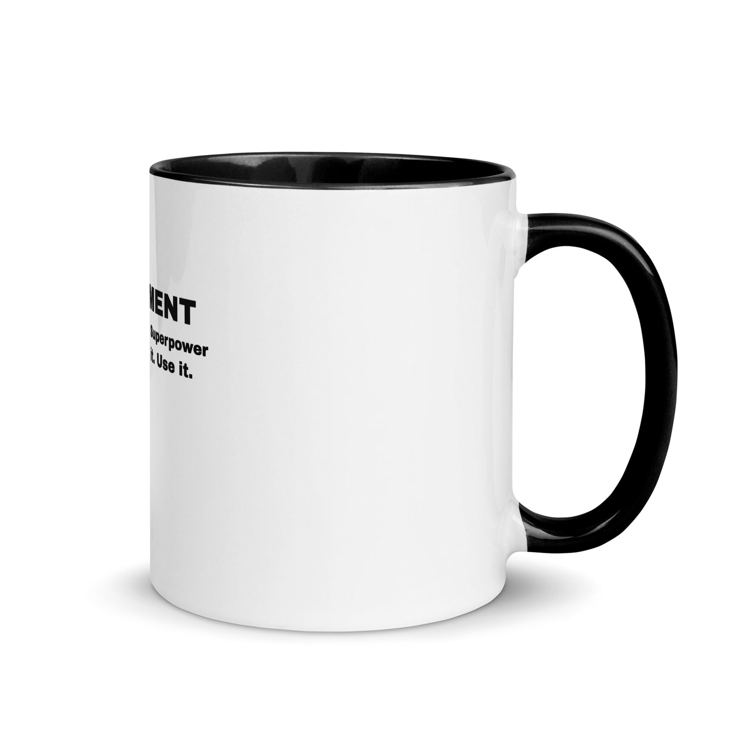 Discernment Christian Faith Inspirational Mug with Color Inside