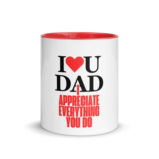 Father's Day Inspirational Mug with Color Inside