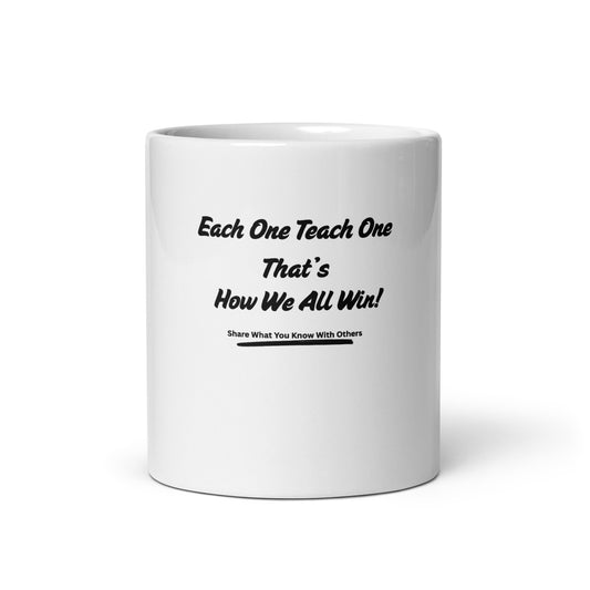 Motivational Inspirational White Glossy Mug