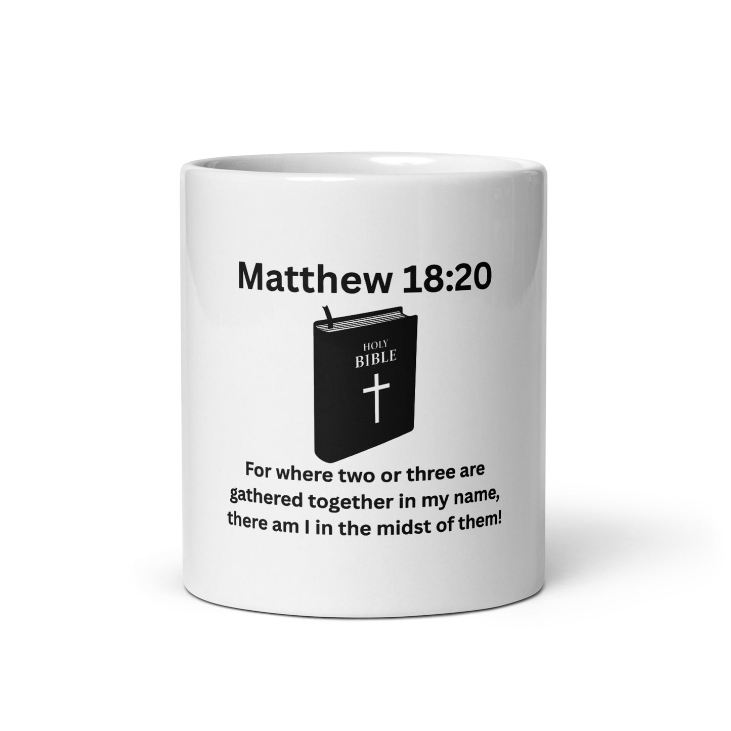 Christian Inspirational White Glossy Mug