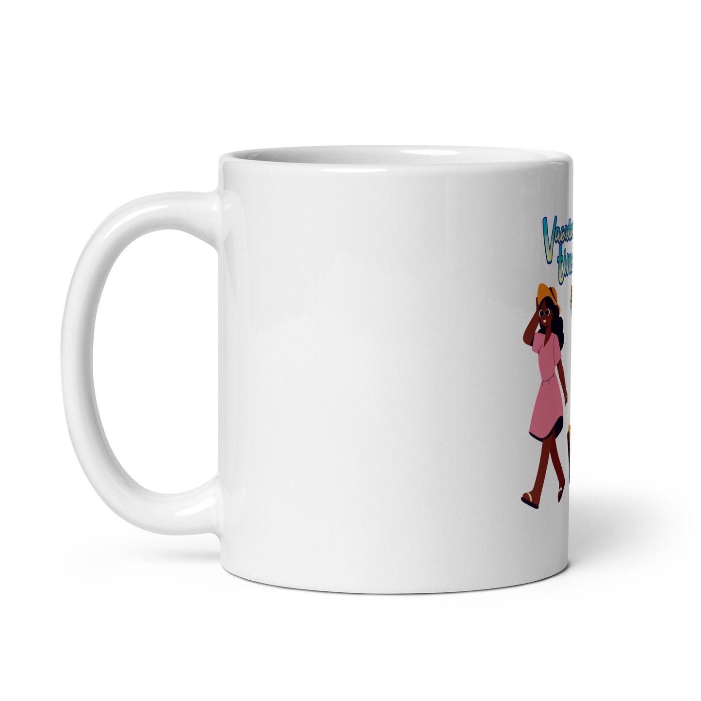 Teacher Vacation inspirational White glossy mug