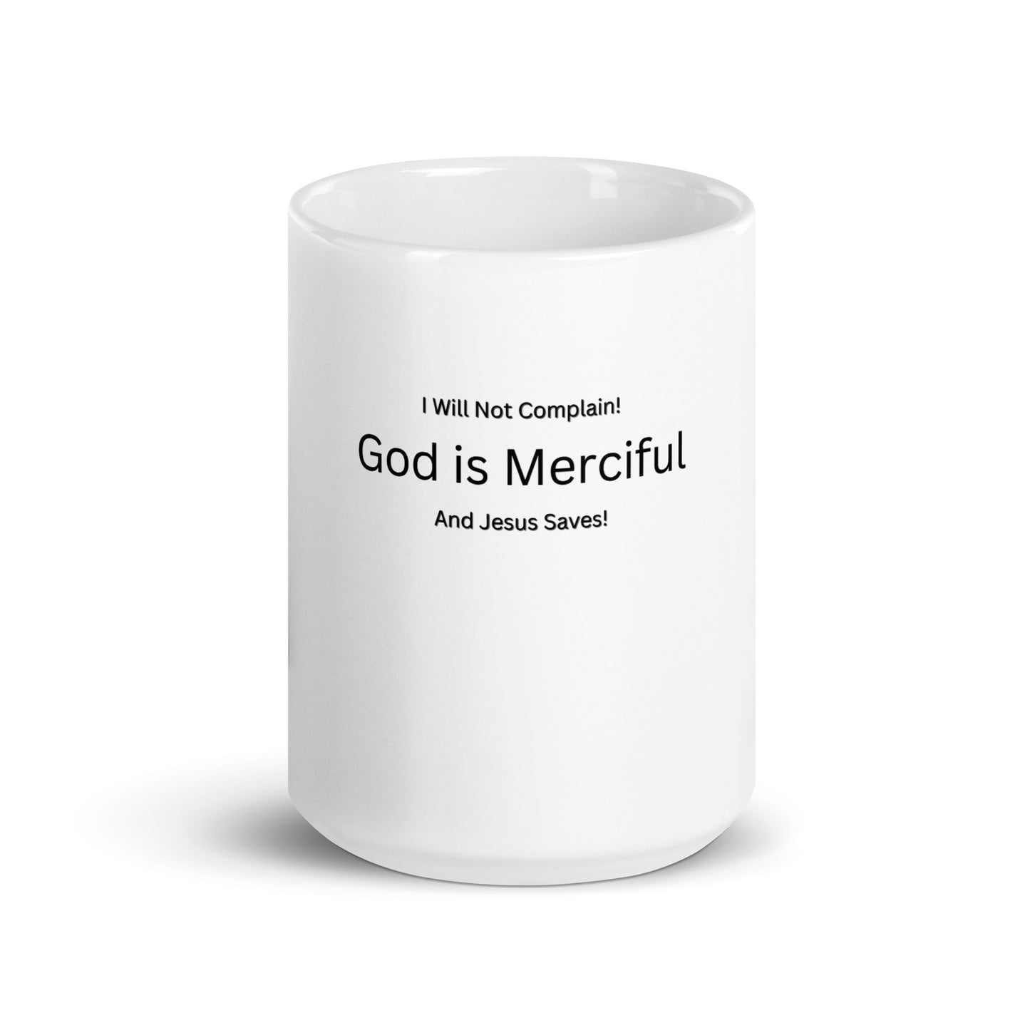 Christian Inspirational White Glossy Mug