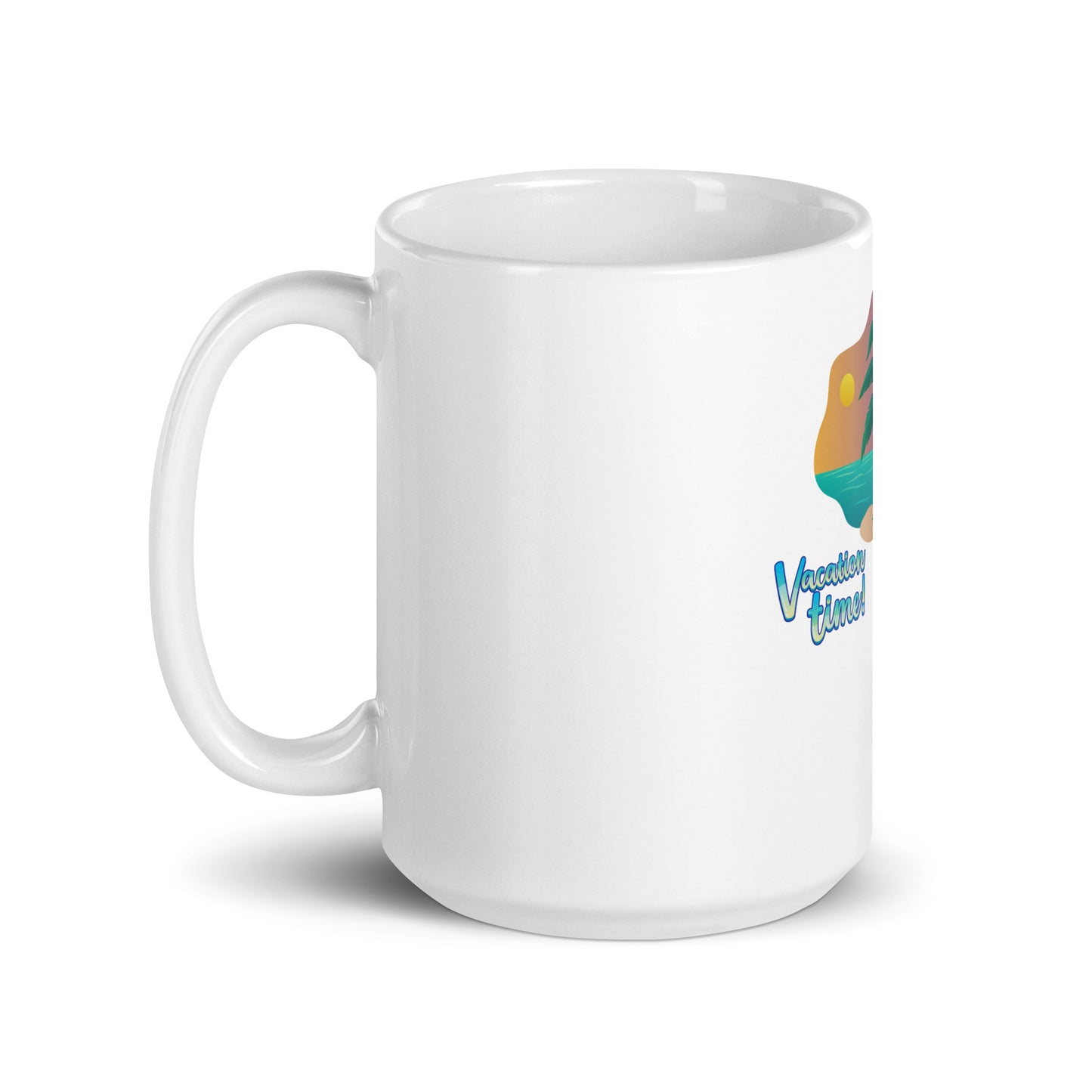 Vacation inspirational White glossy mug