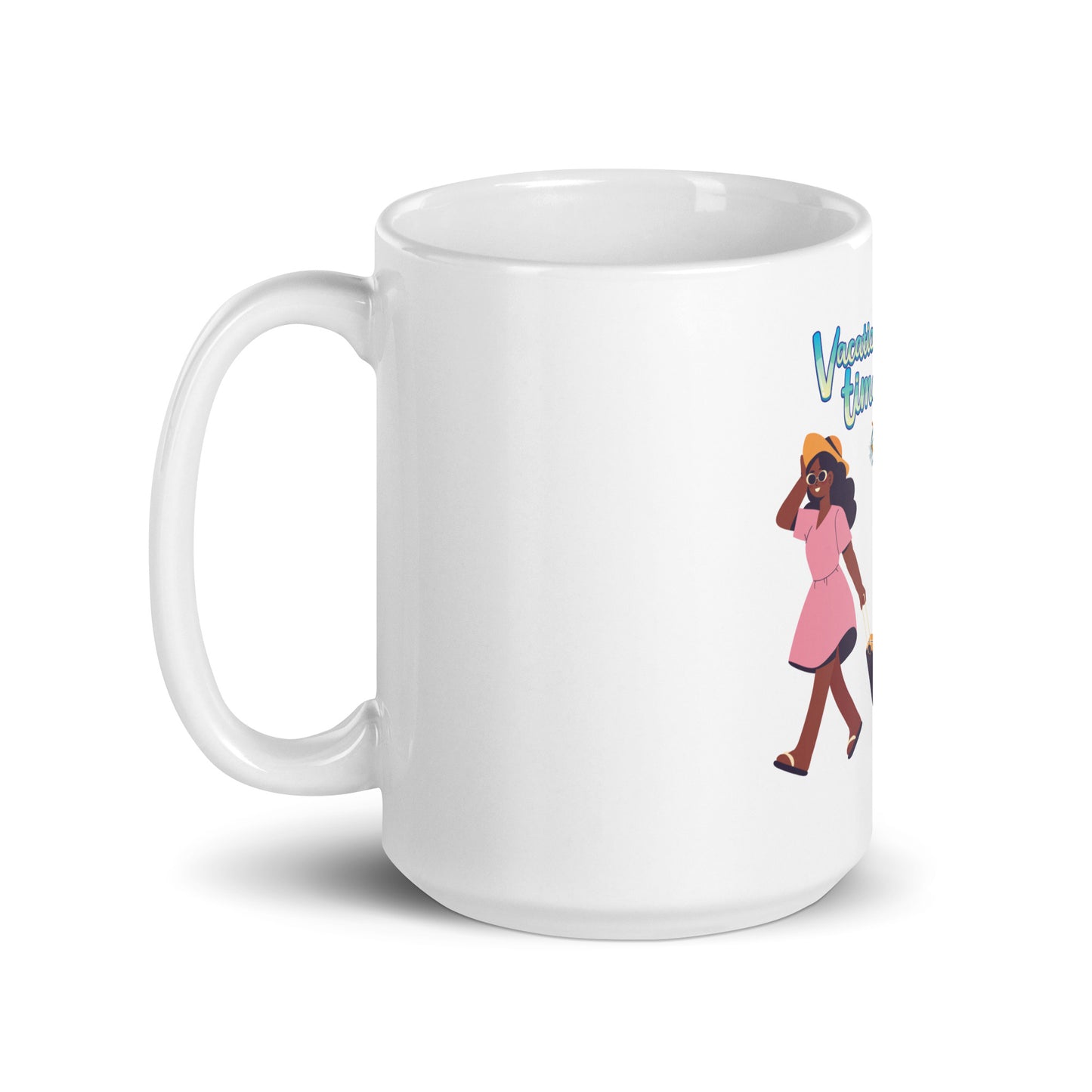 Teacher Vacation inspirational White glossy mug