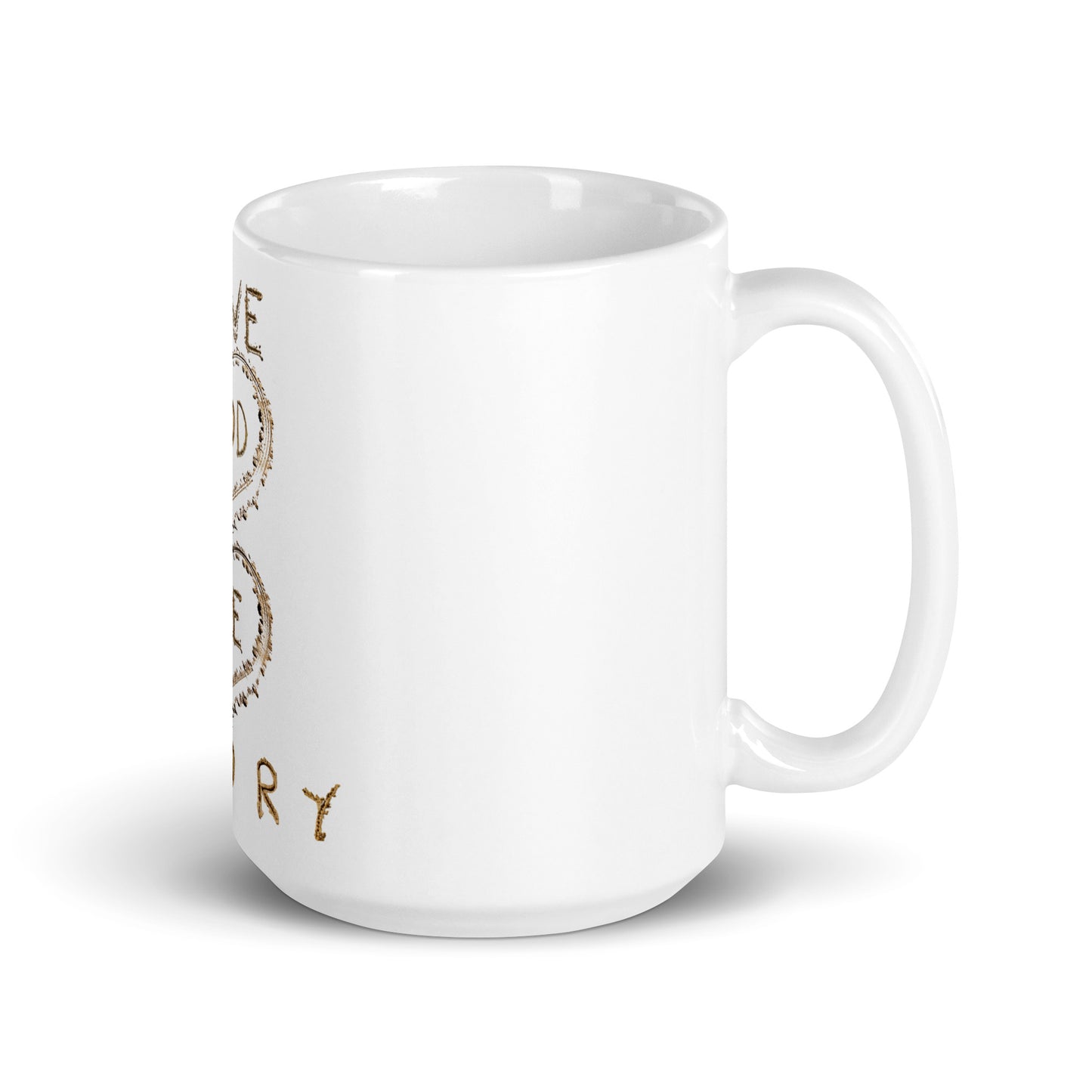 Give God The Glory Inspirational White Glossy Mug