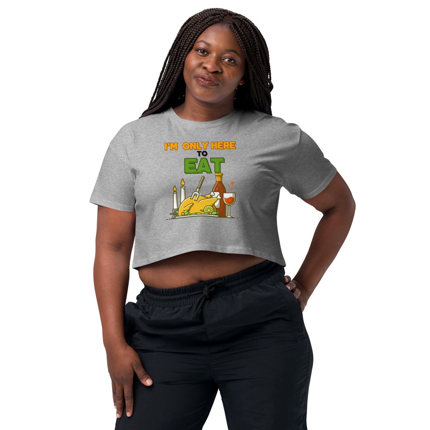 Thanksgiving Holiday Women’s Crop Top Shirt