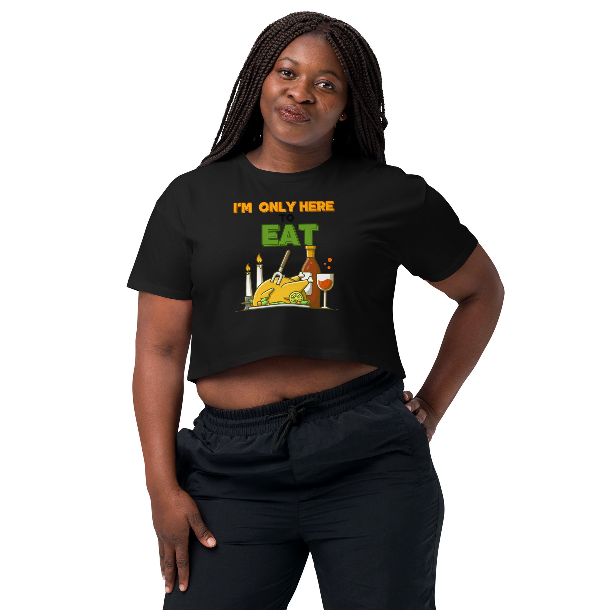 Thanksgiving Holiday Women’s Crop Top Shirt