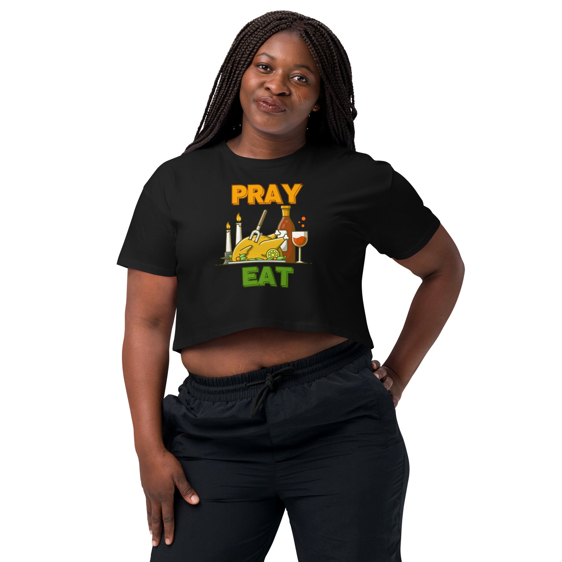 Thanksgiving Holiday Women’s Crop Top Shirt