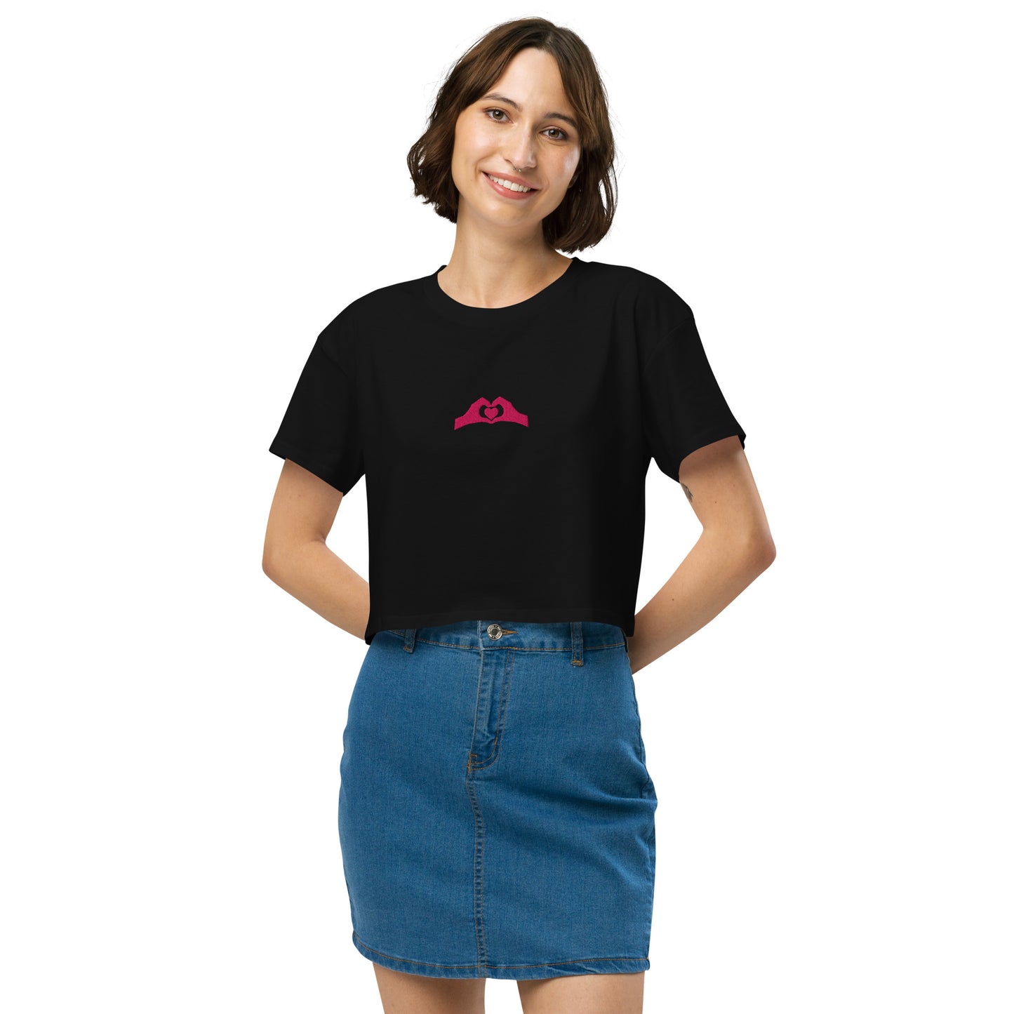 Spread The Love Motivational Women’s Crop Top