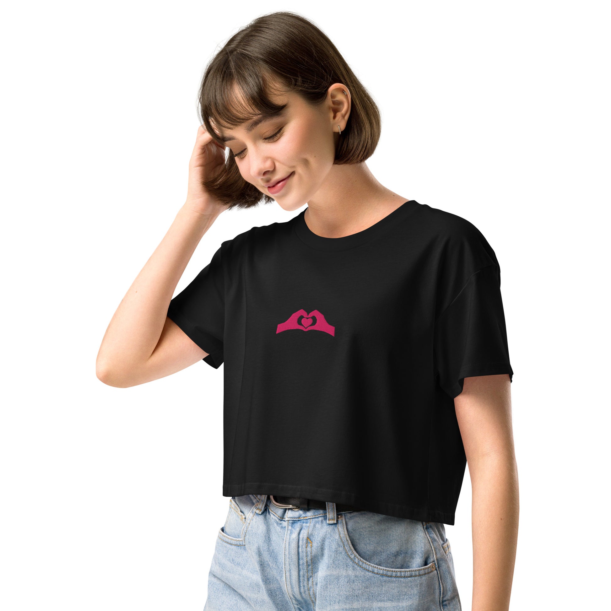 Spread The Love Motivational Women’s Crop Top