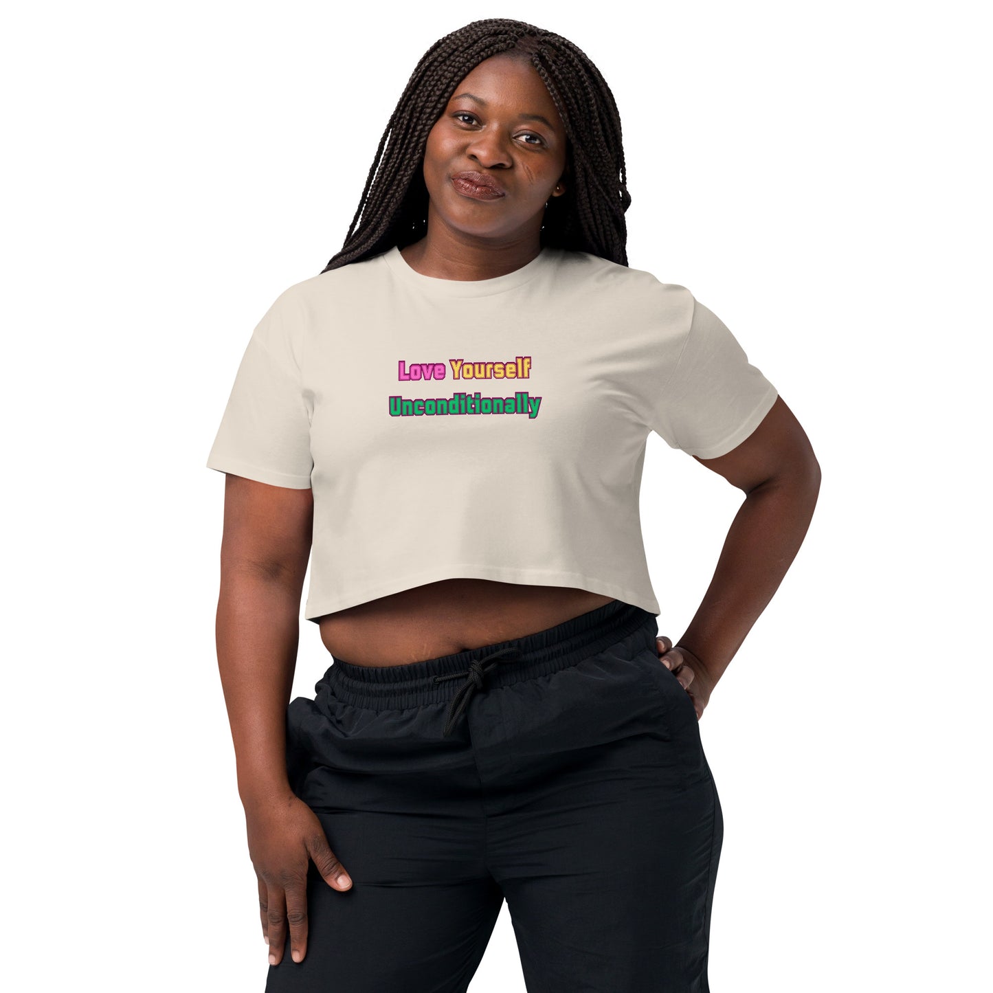 Love Yourself Motivational Women’s Crop Top