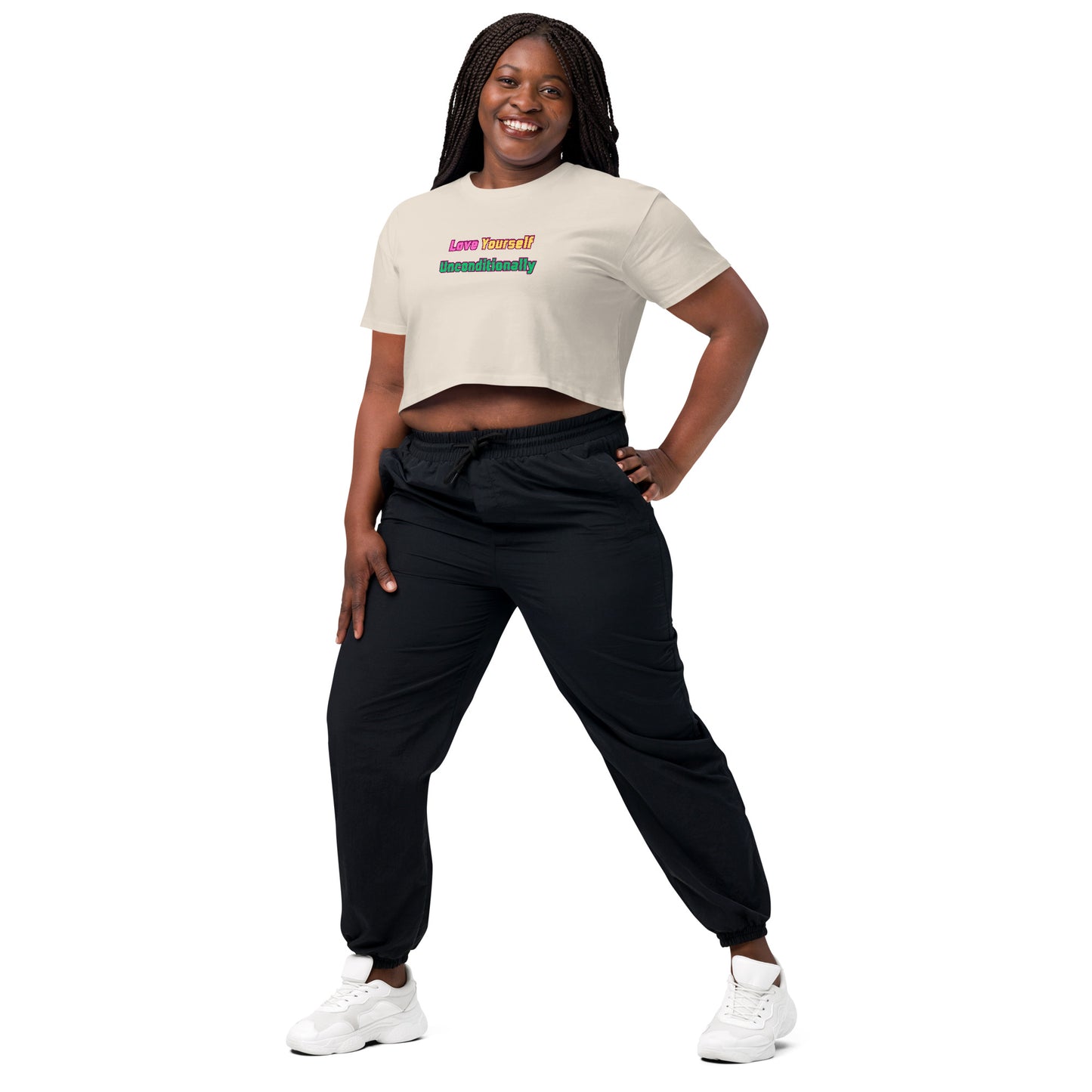 Love Yourself Motivational Women’s Crop Top