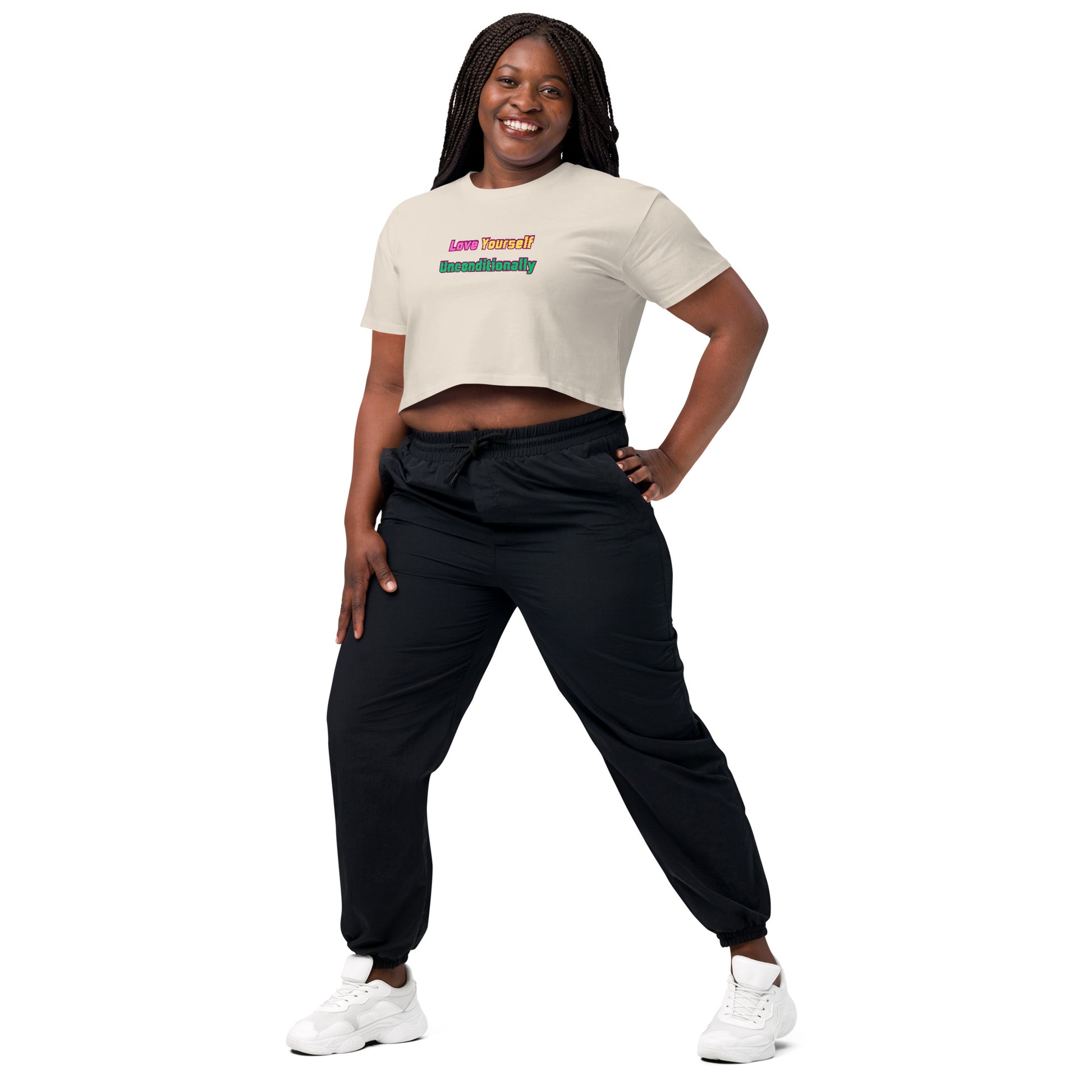 Love Yourself Motivational Women’s Crop Top