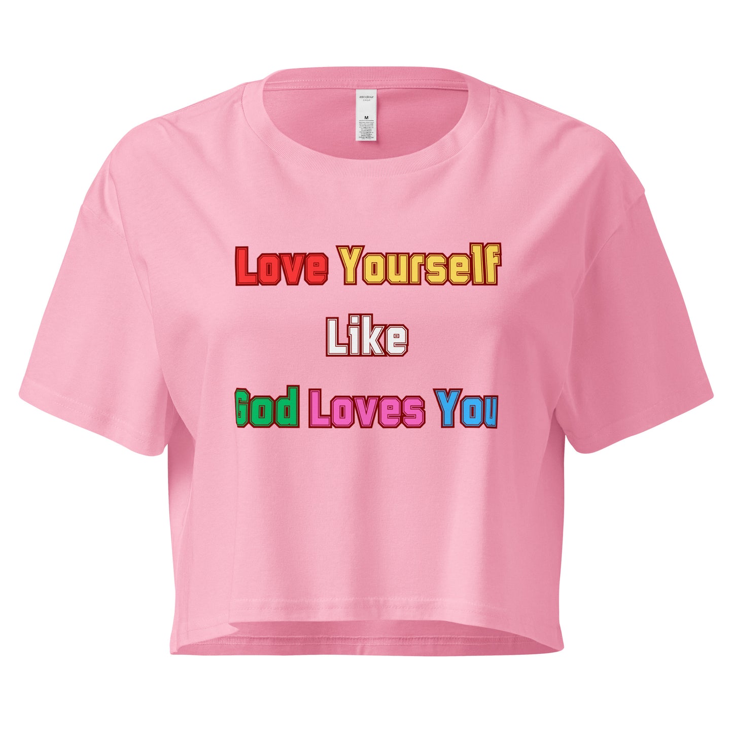 Love Yourself Motivational Women’s Crop Top