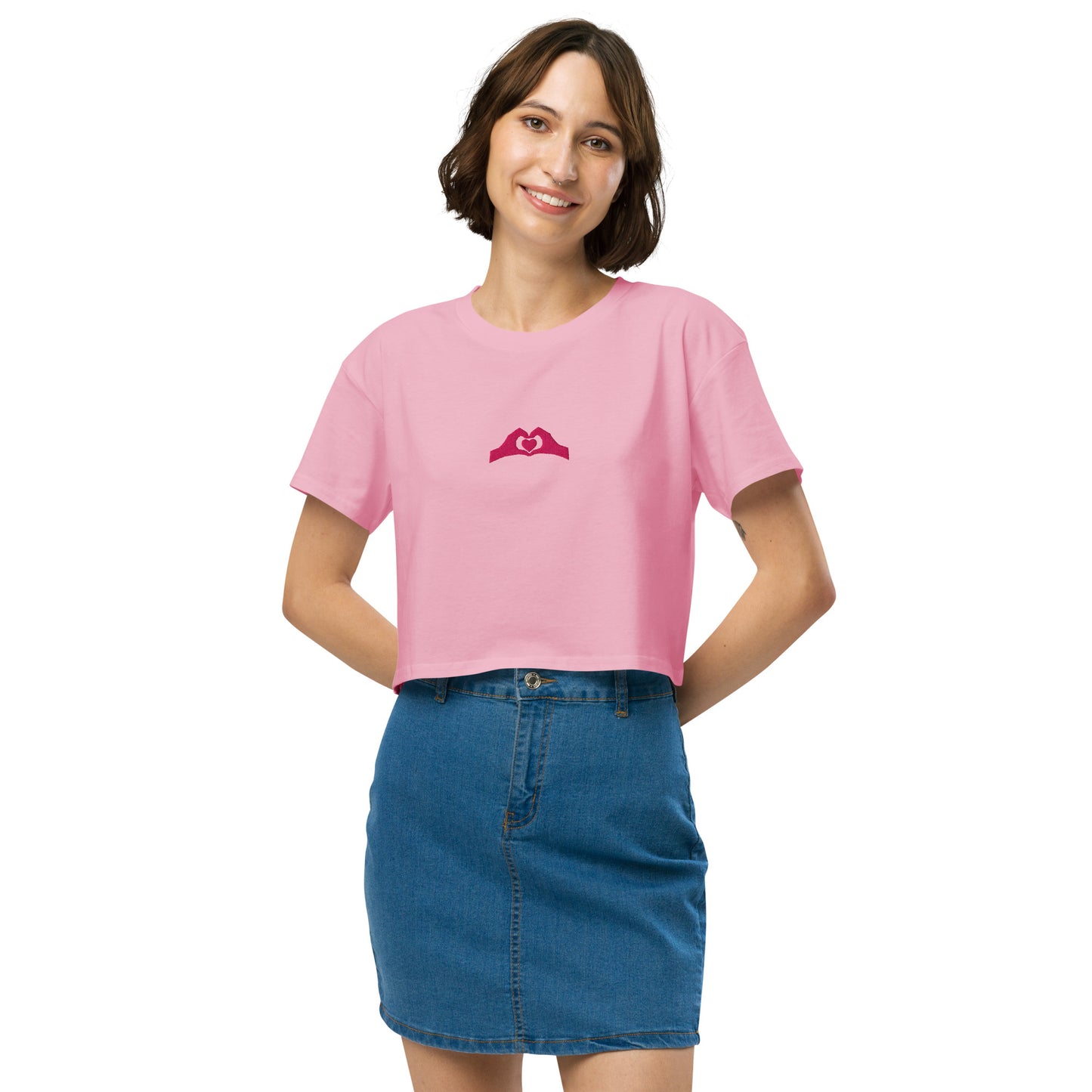 Spread The Love Motivational Women’s Crop Top