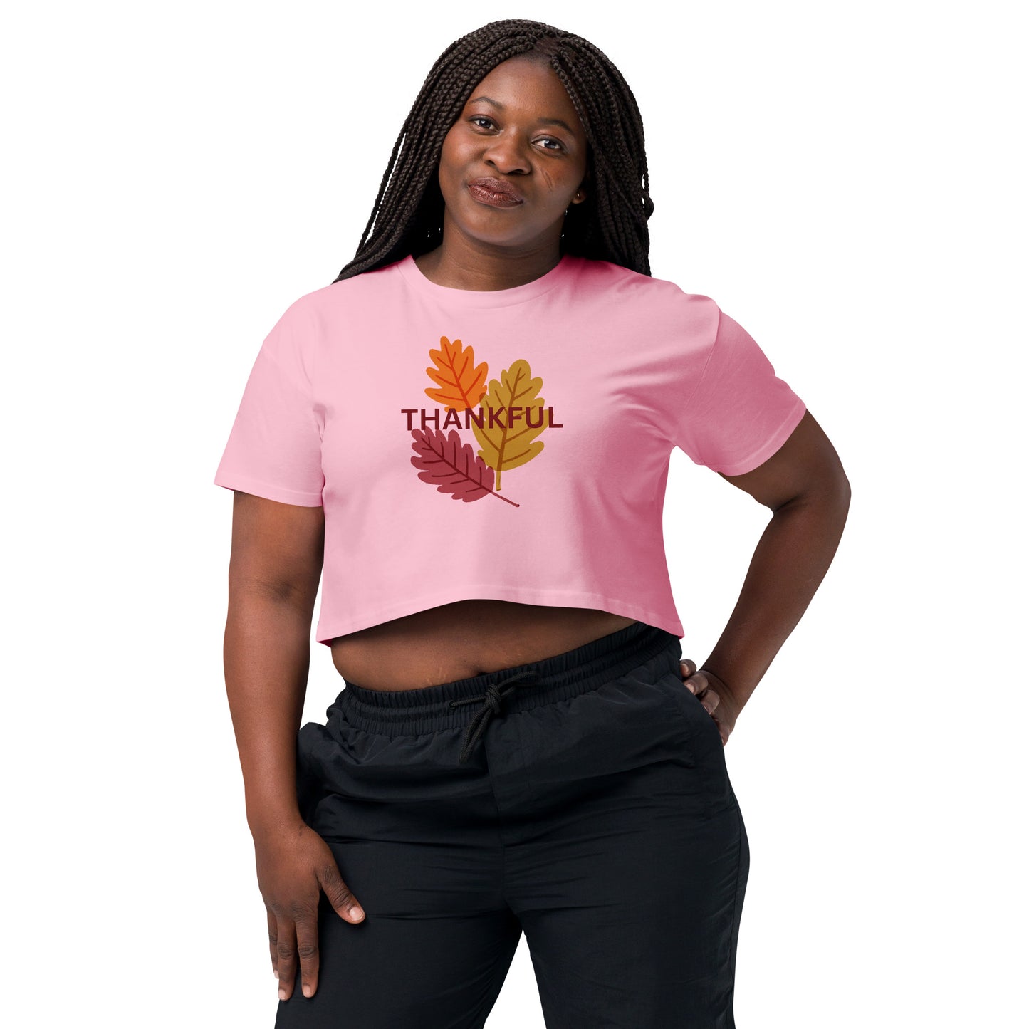Thanksgiving Holiday Women’s Crop Top Shirt